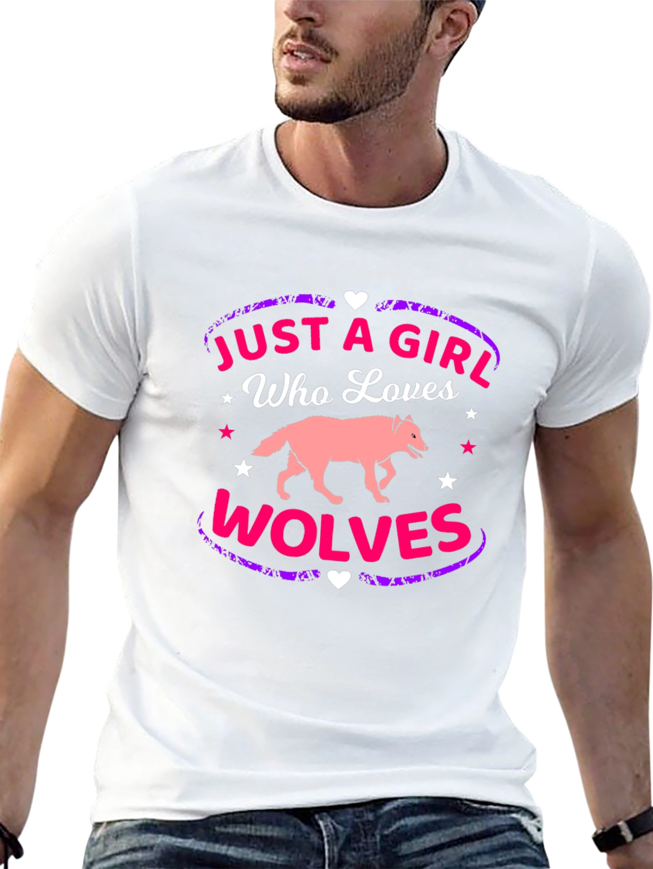 Just A Girl Who Loves Wolves T-Shirt