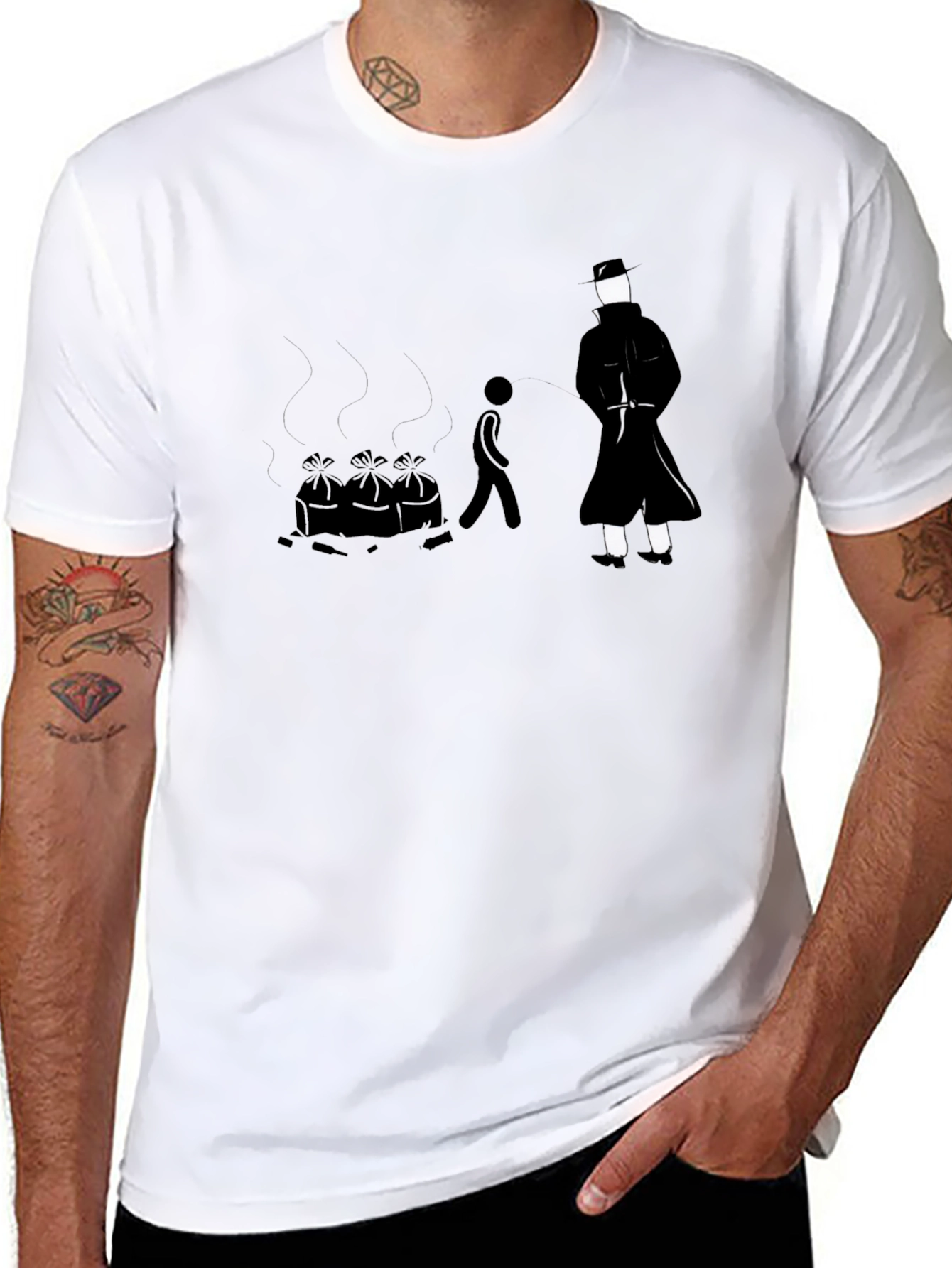 Black T-Shirt with The Undertaker Design