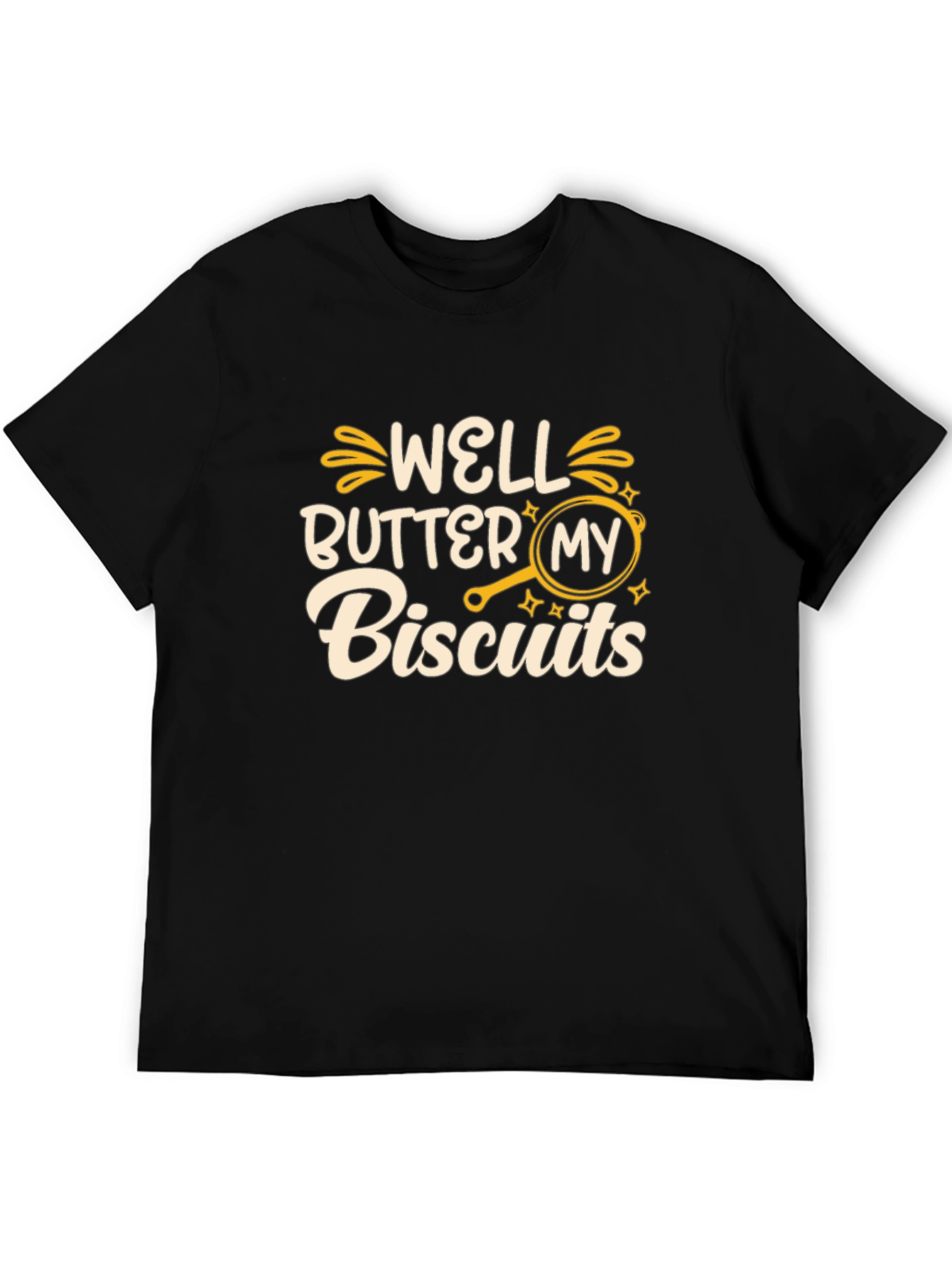 Well Butter My Biscuits Black Graphic Tee