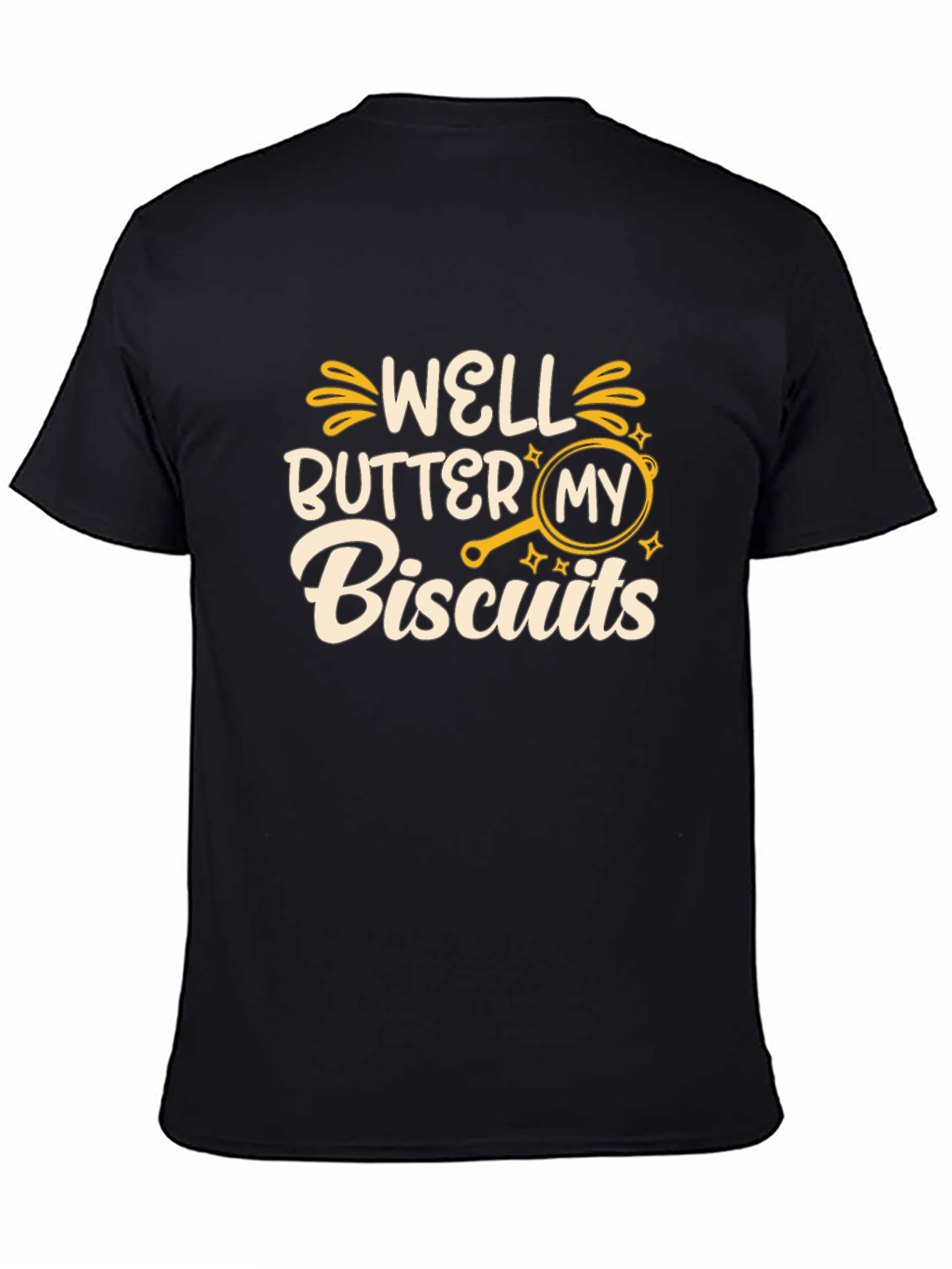 Well Butter My Biscuits Black Graphic Tee