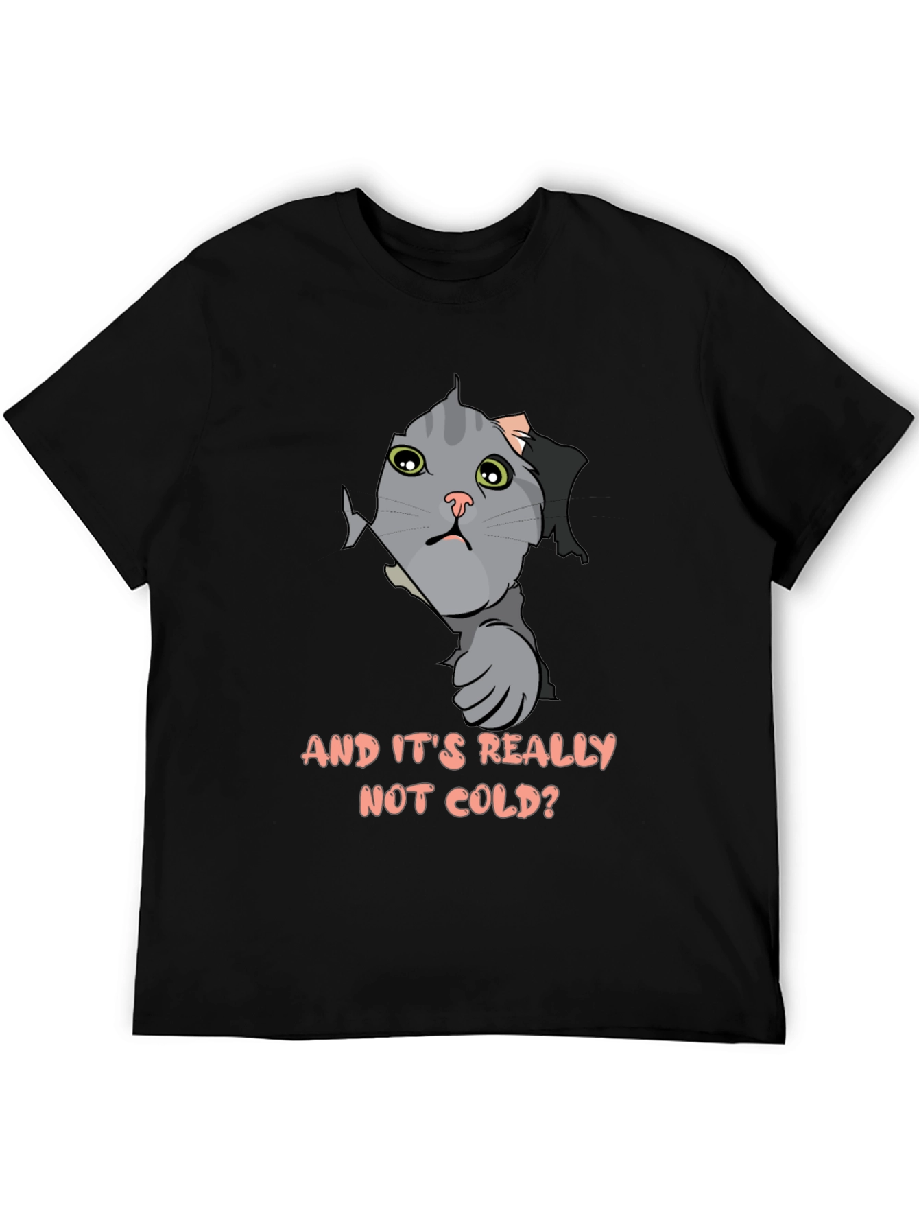 Cat Peek T-Shirt - Funny Kitten Design