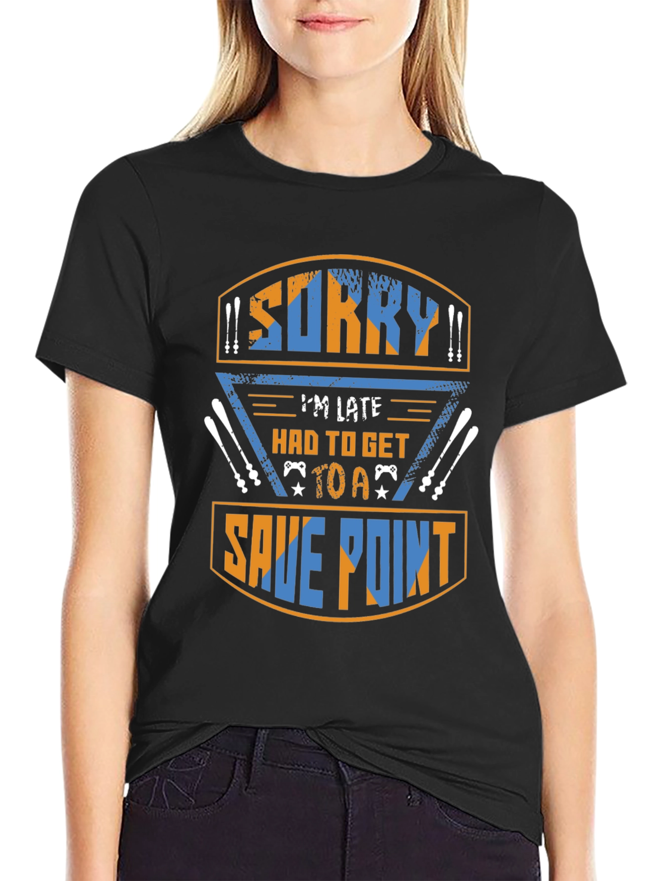 Sorry Im Late Save Point Gaming T-Shirt