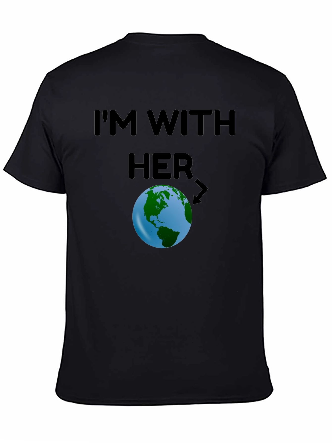 Im With Her Earth Graphic T-Shirt