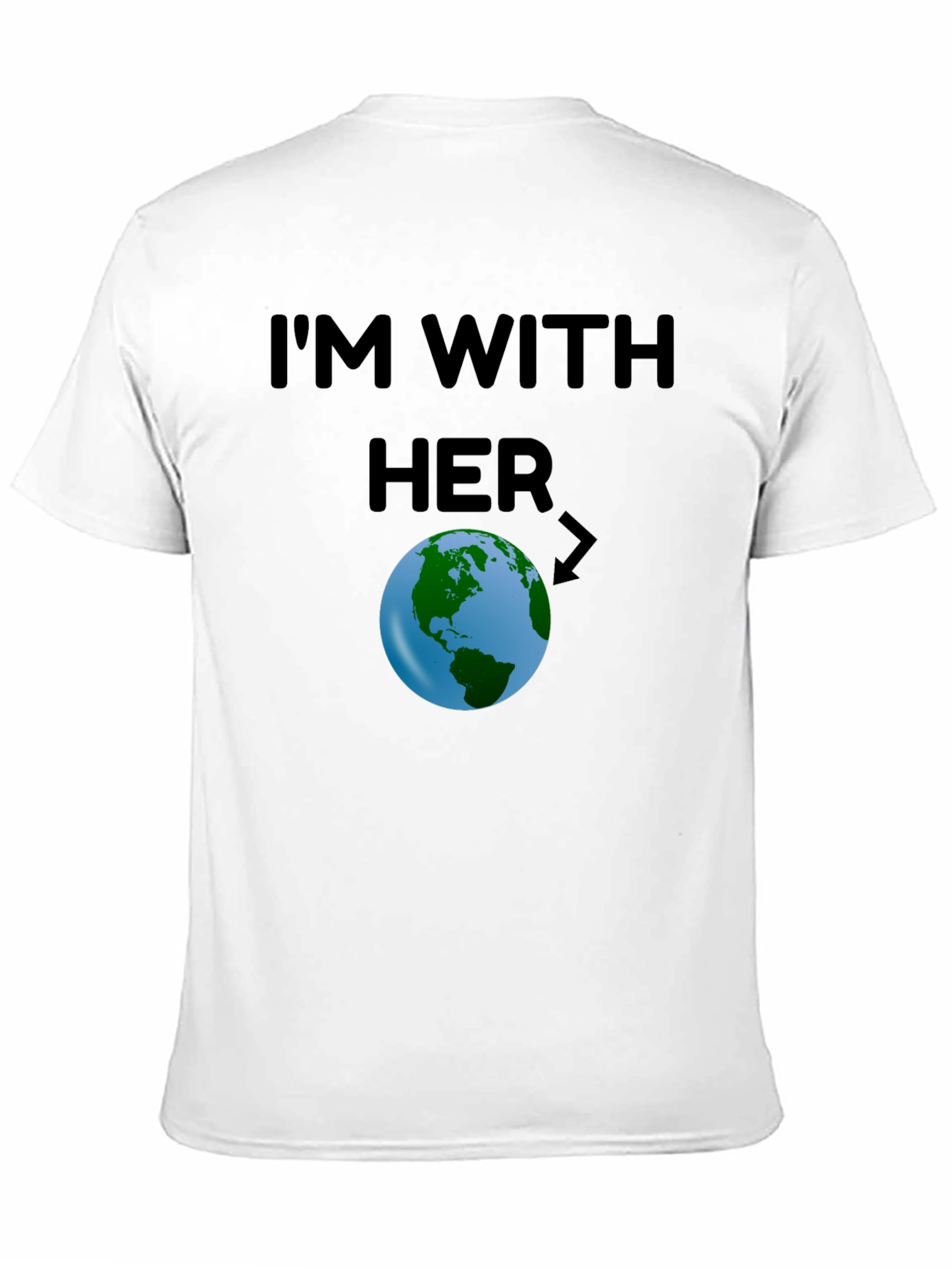 Im With Her Earth Graphic T-Shirt