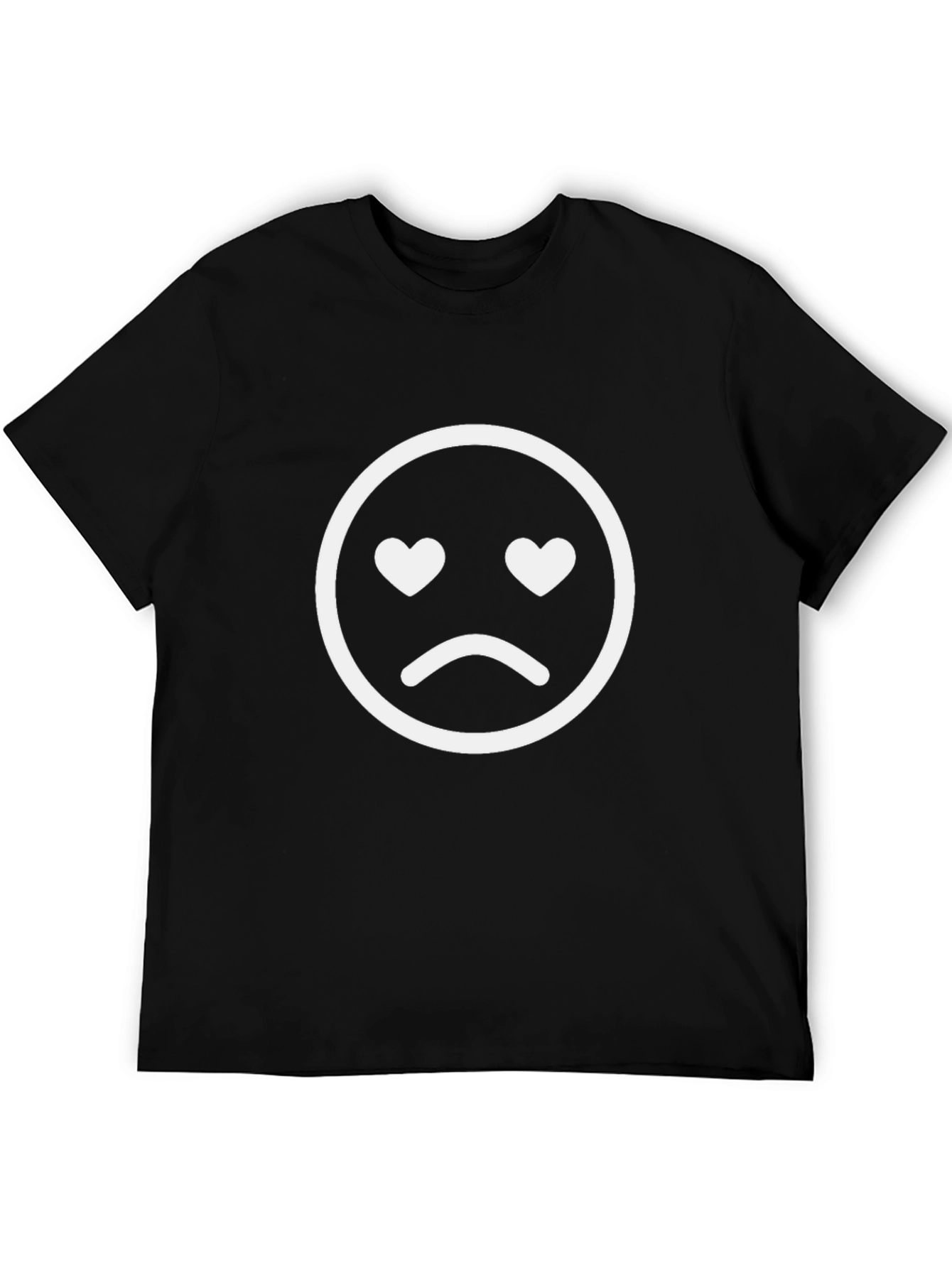 Sad But Loving Emoji Graphic T-Shirt