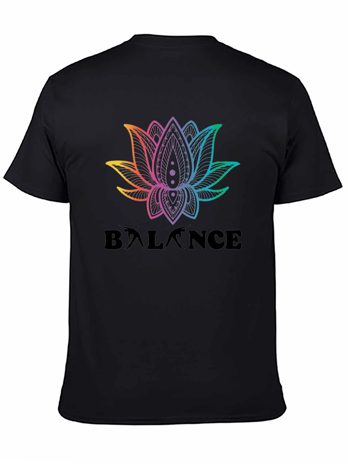 Balance Lotus T-Shirt - Rainbow Graphic Tee