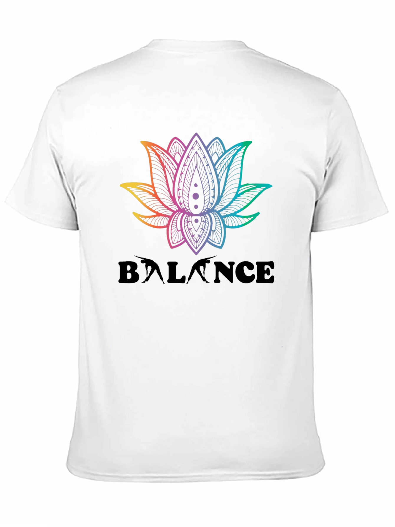 Balance Lotus T-Shirt - Rainbow Graphic Tee