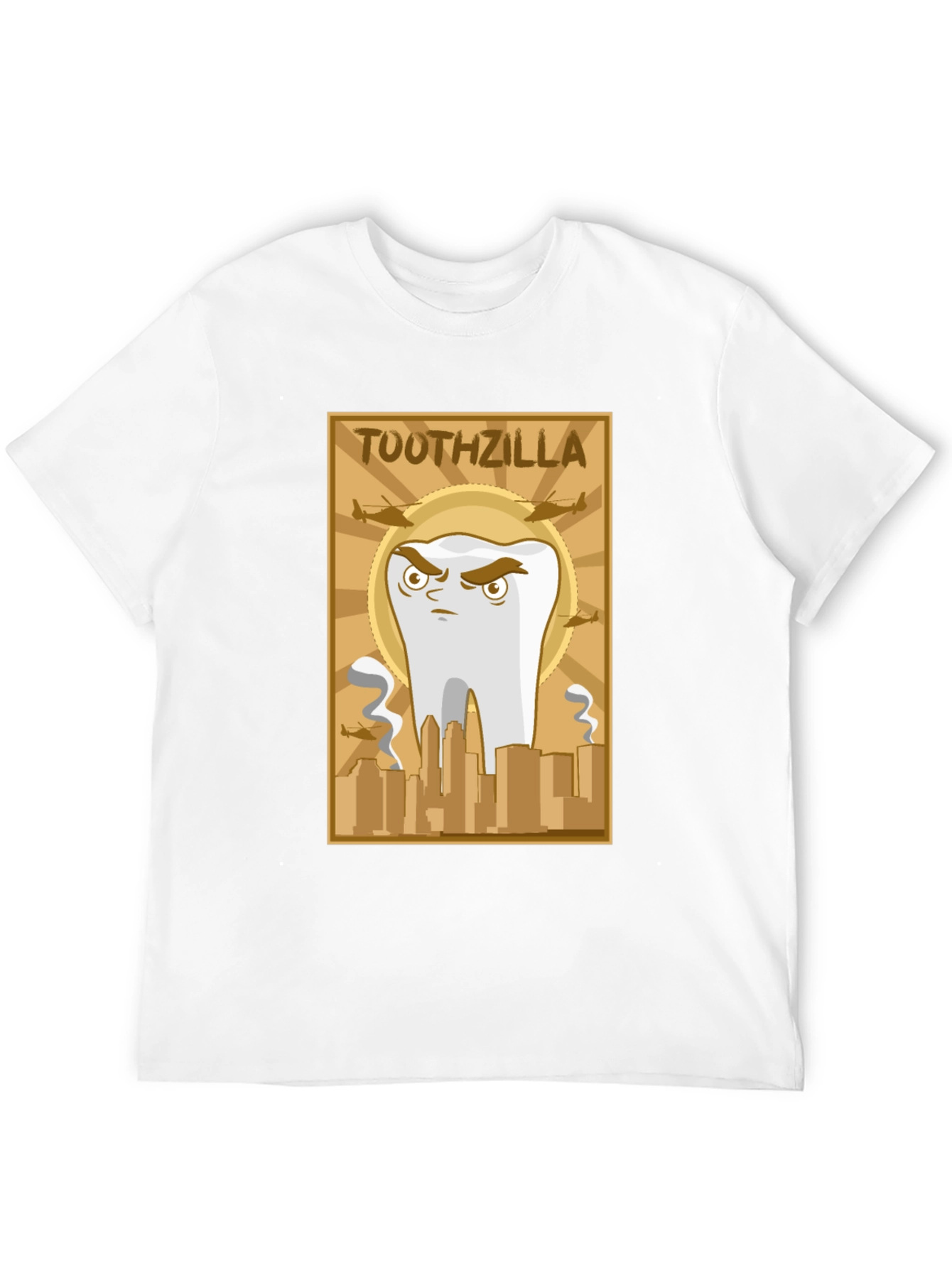 Toothzilla Graphic T-Shirt - Dental Humor Tee
