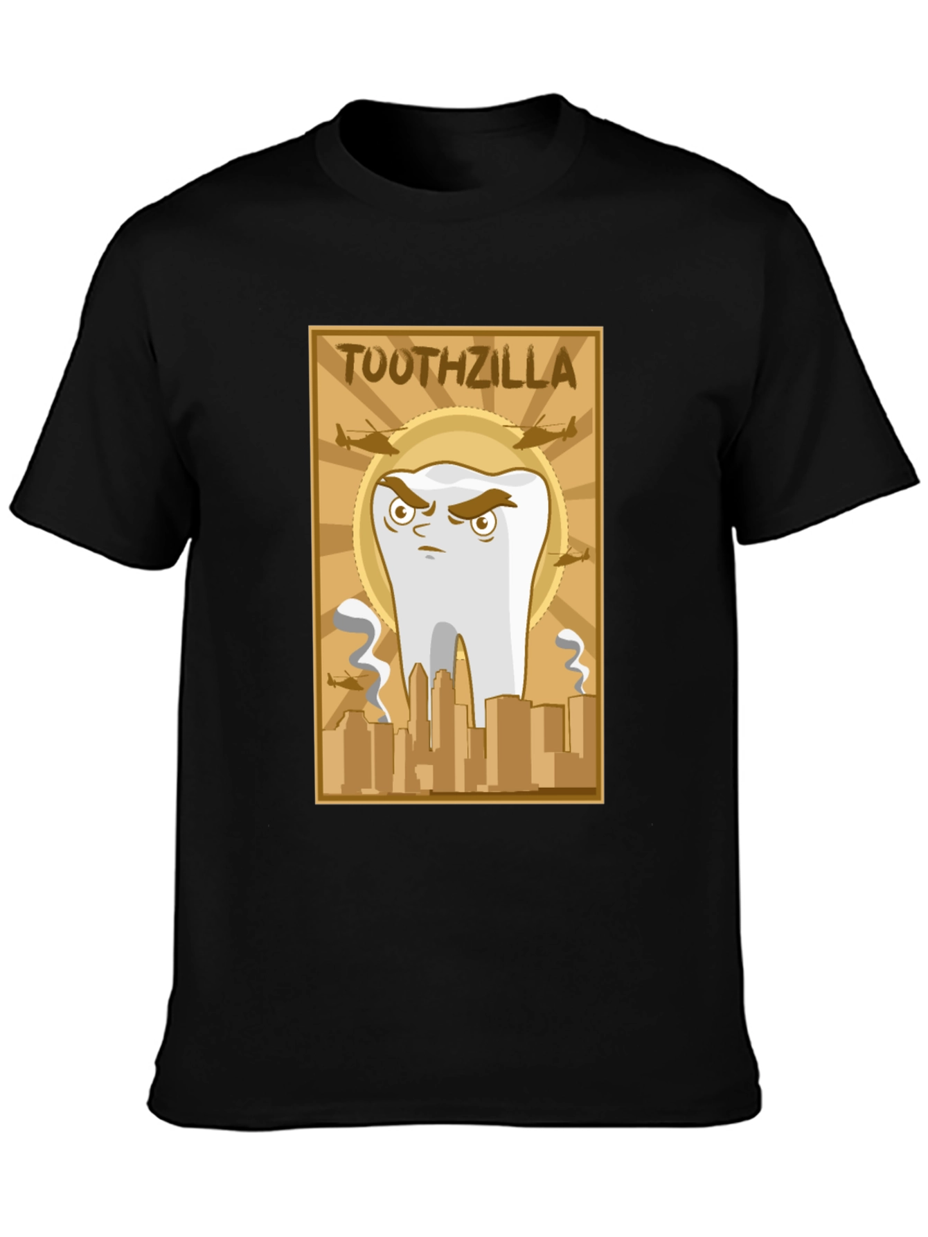 Toothzilla Graphic T-Shirt - Dental Humor Tee