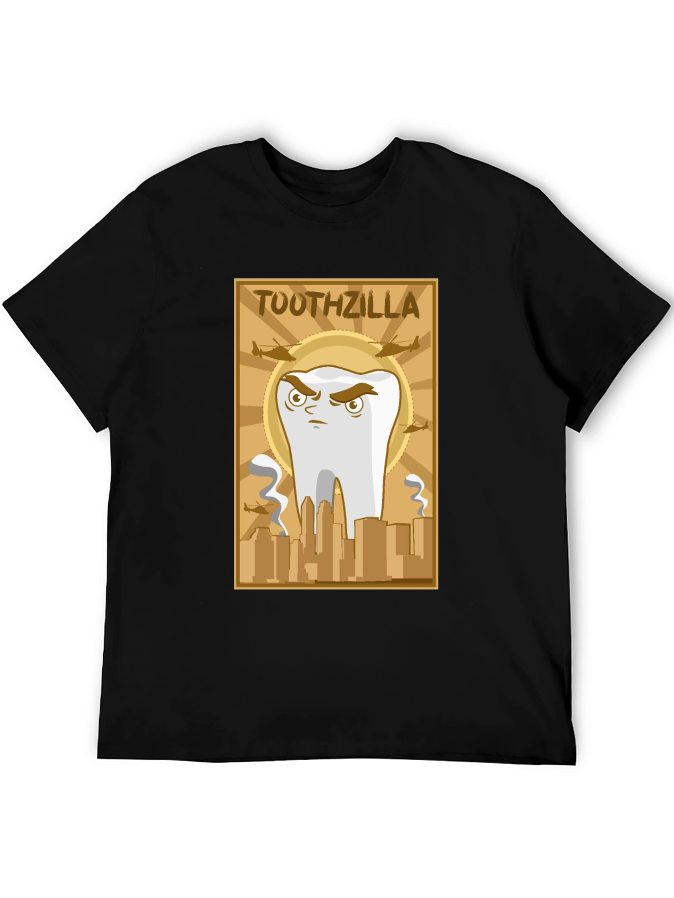 Toothzilla Graphic T-Shirt - Dental Humor Tee