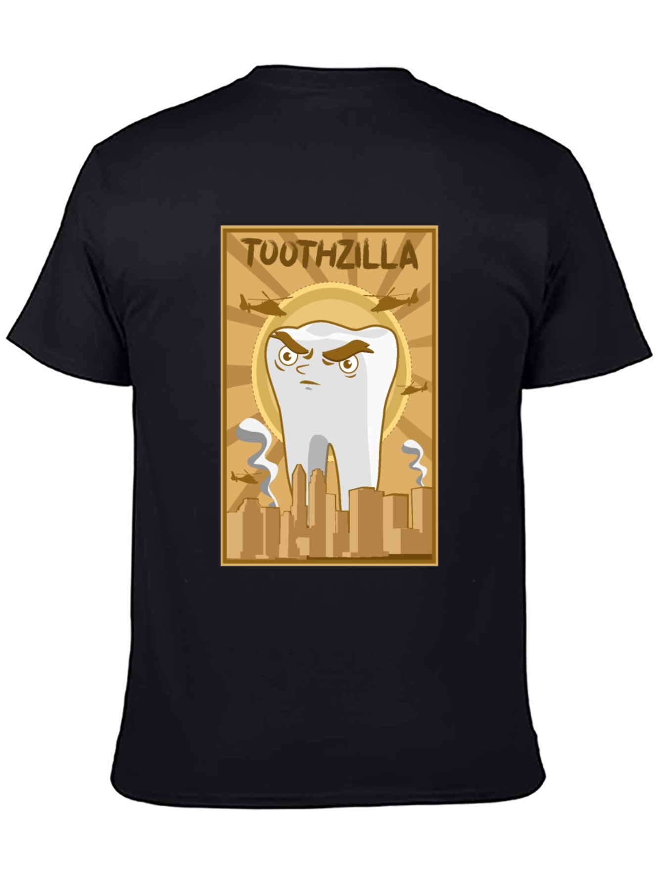 Toothzilla Graphic T-Shirt - Dental Humor Tee