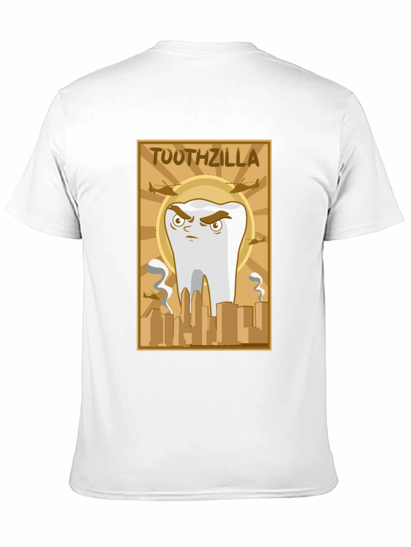 Toothzilla Graphic T-Shirt - Dental Humor Tee