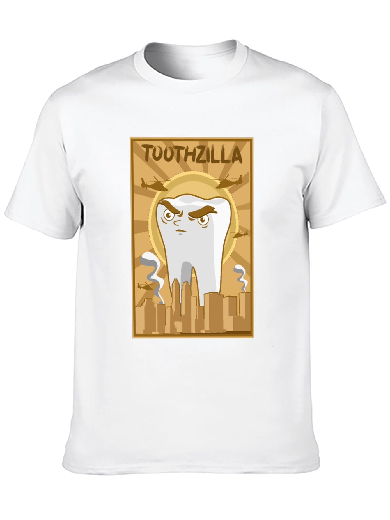 Toothzilla Graphic T-Shirt - Dental Humor Tee