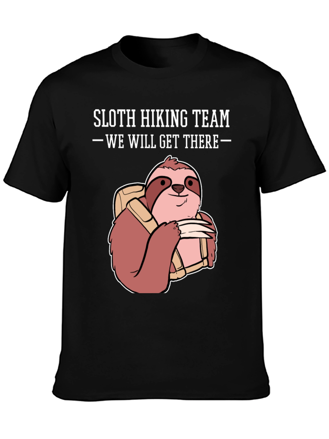 Sloth Hiking Team Graphic Tee