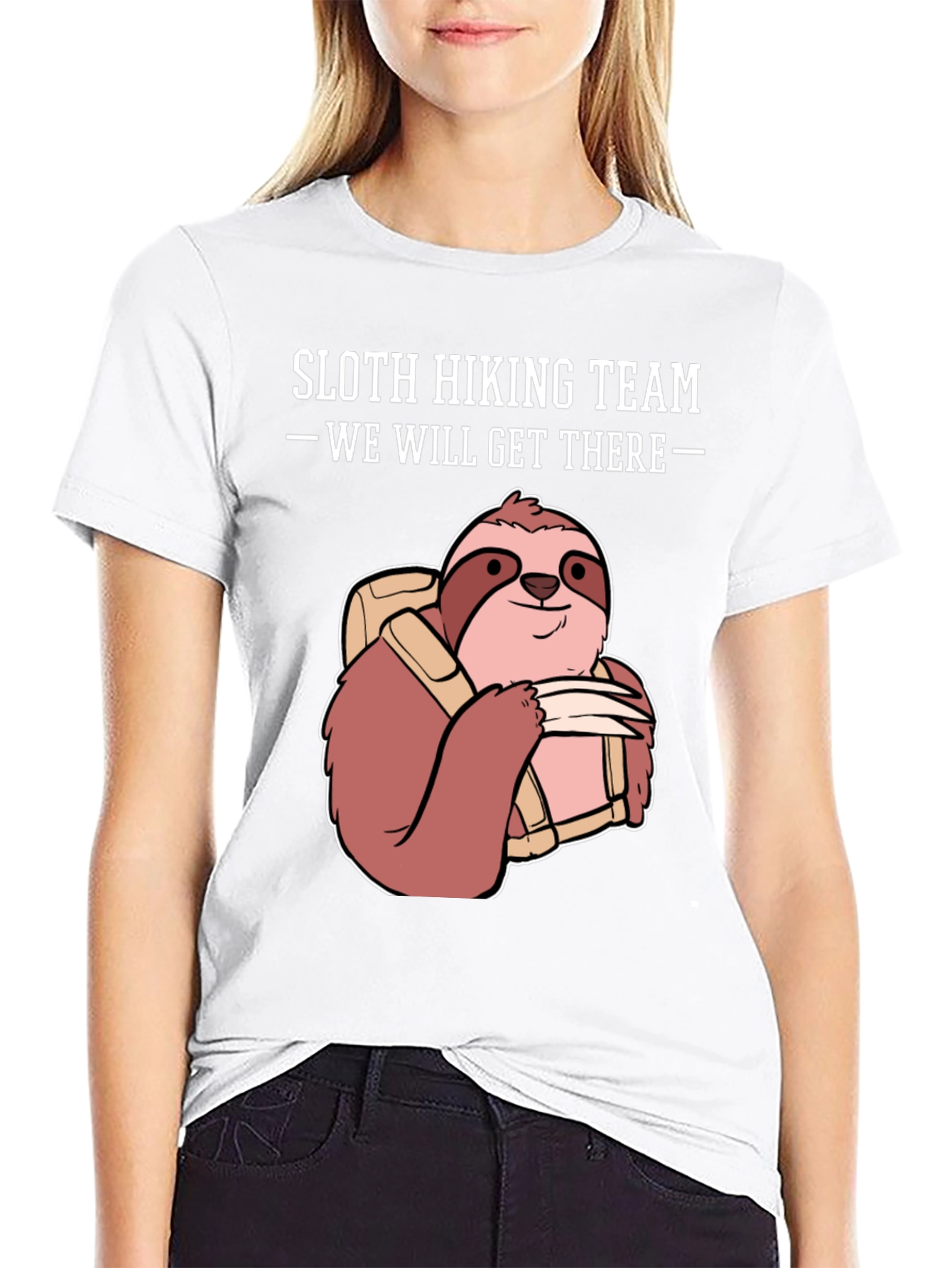 Sloth Hiking Team Graphic Tee