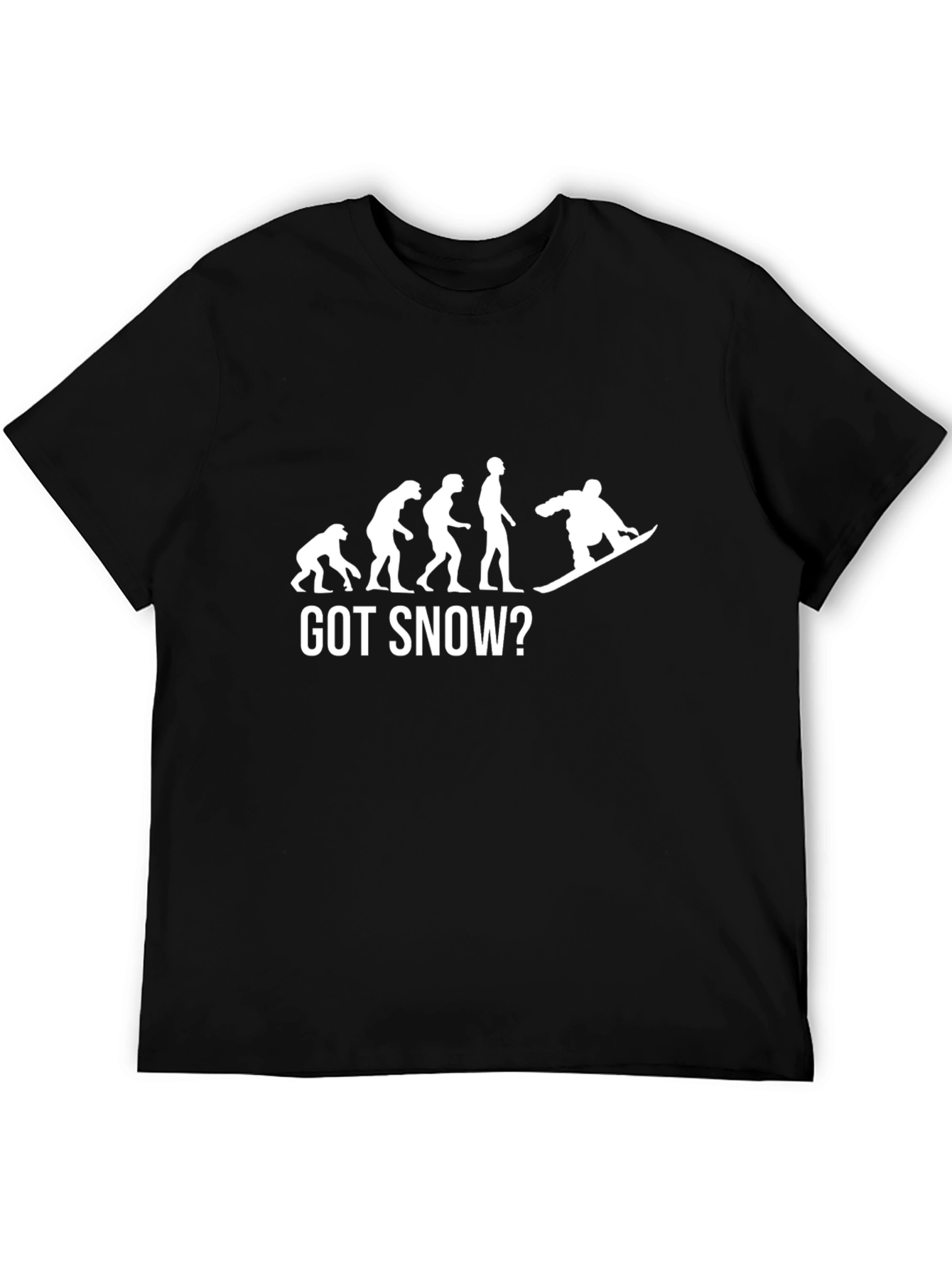 Got Snow? Funny Evolution Snowboard T-Shirt