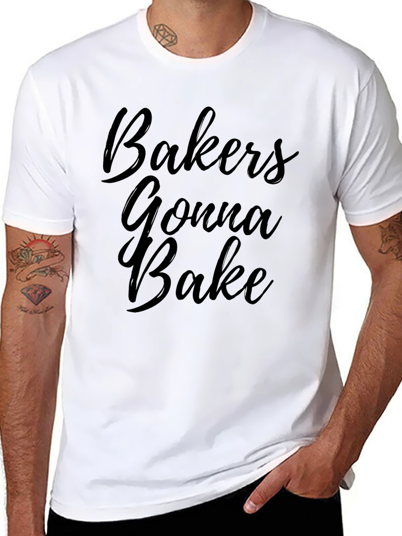 Bakers Gonna Bake Black Graphic Tee
