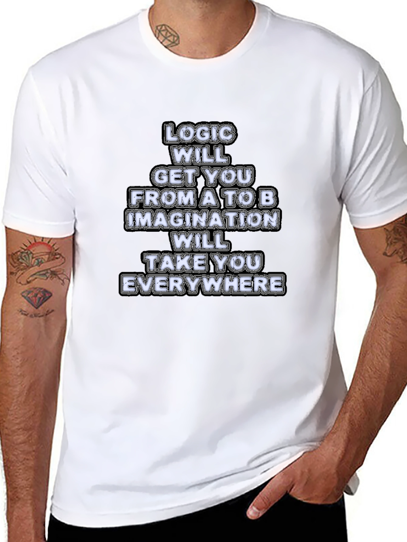 Logic and Imagination Graphic Tee - Black