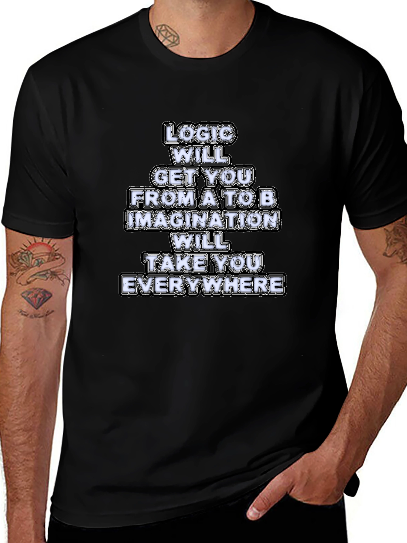 Logic and Imagination Graphic Tee - Black
