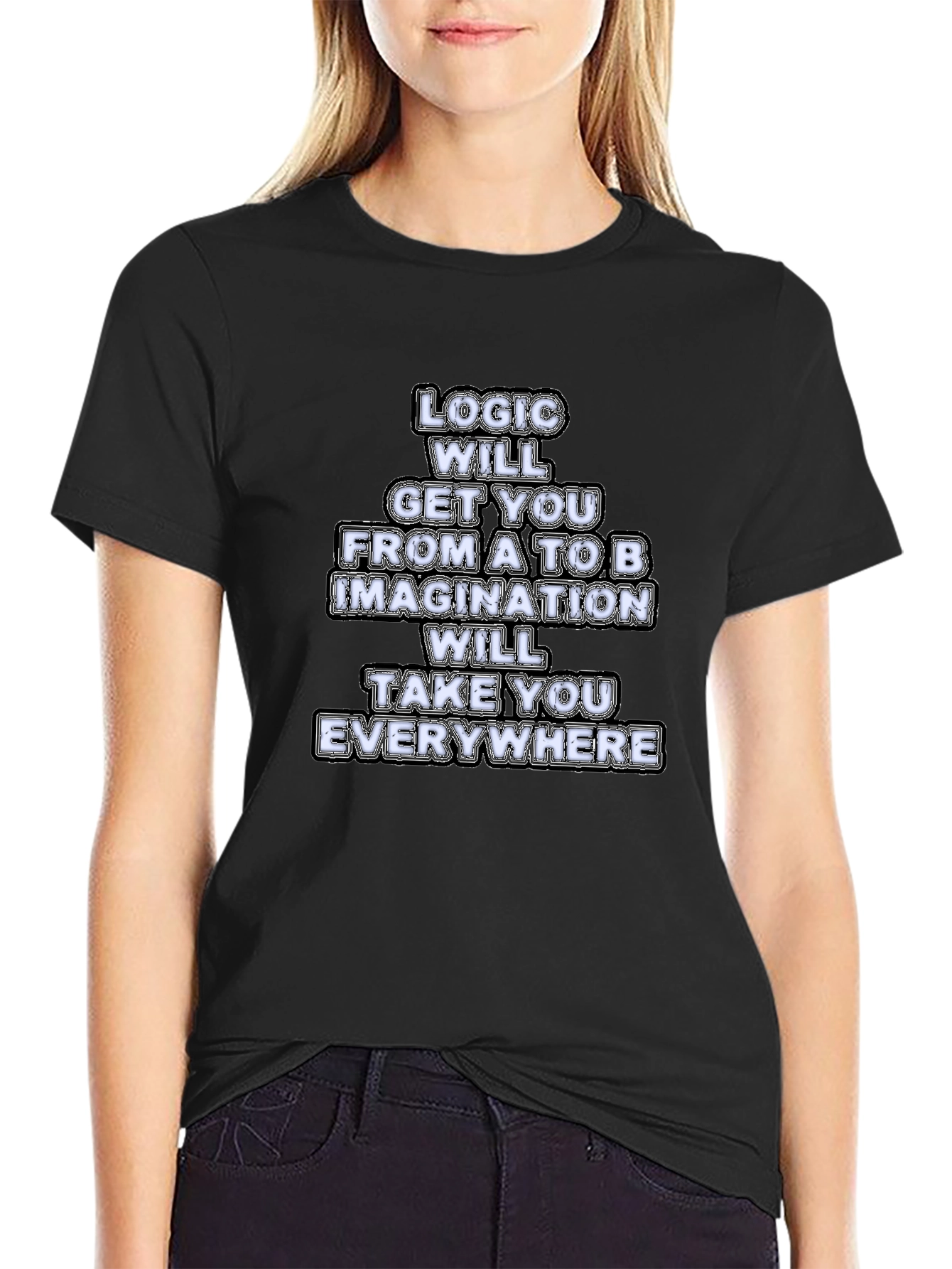 Logic and Imagination Graphic Tee - Black