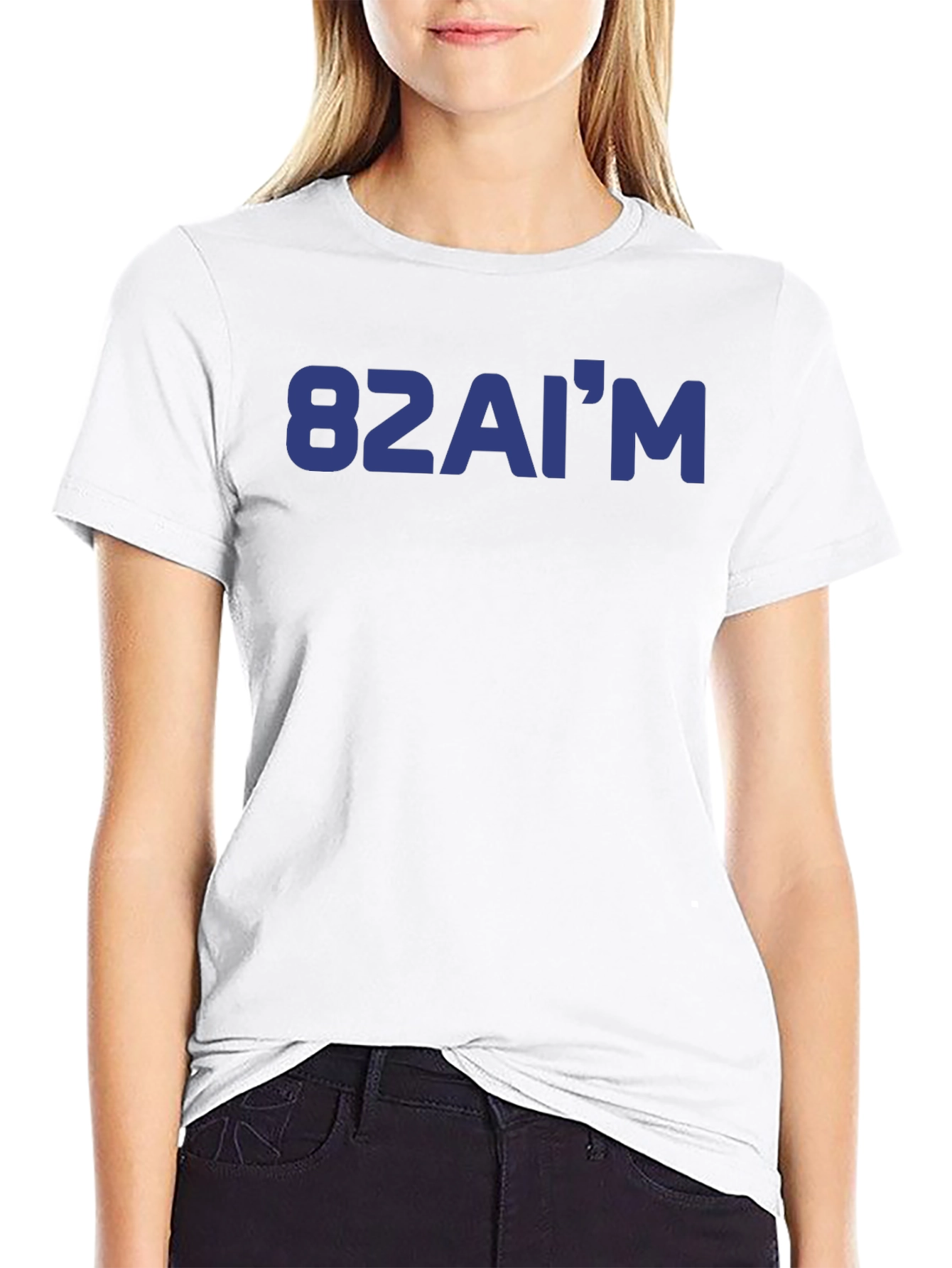 82AIM Graphic T-Shirt - Black Crew Neck Tee