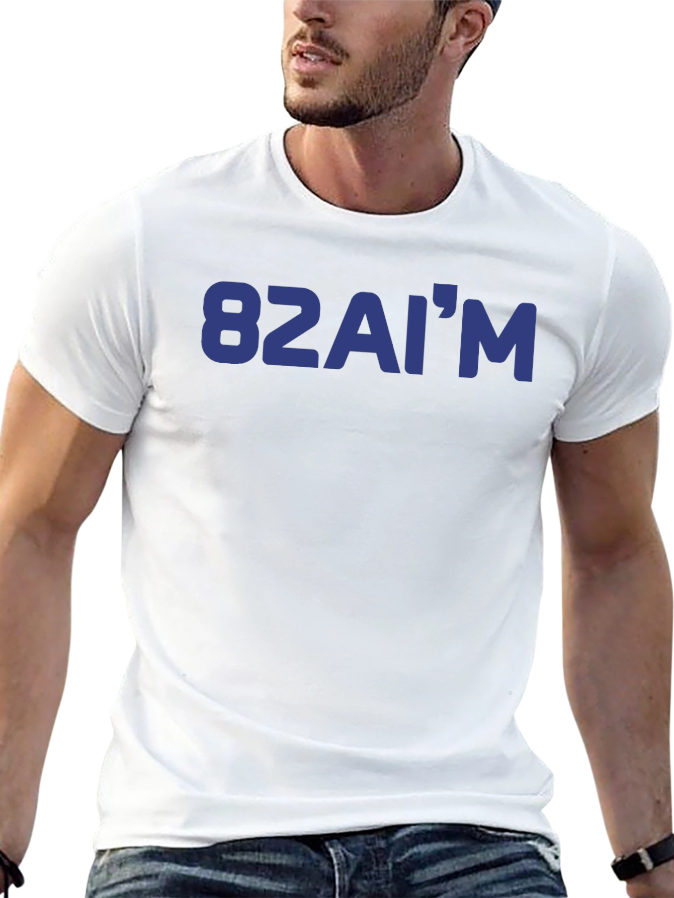 82AIM Graphic T-Shirt - Black Crew Neck Tee