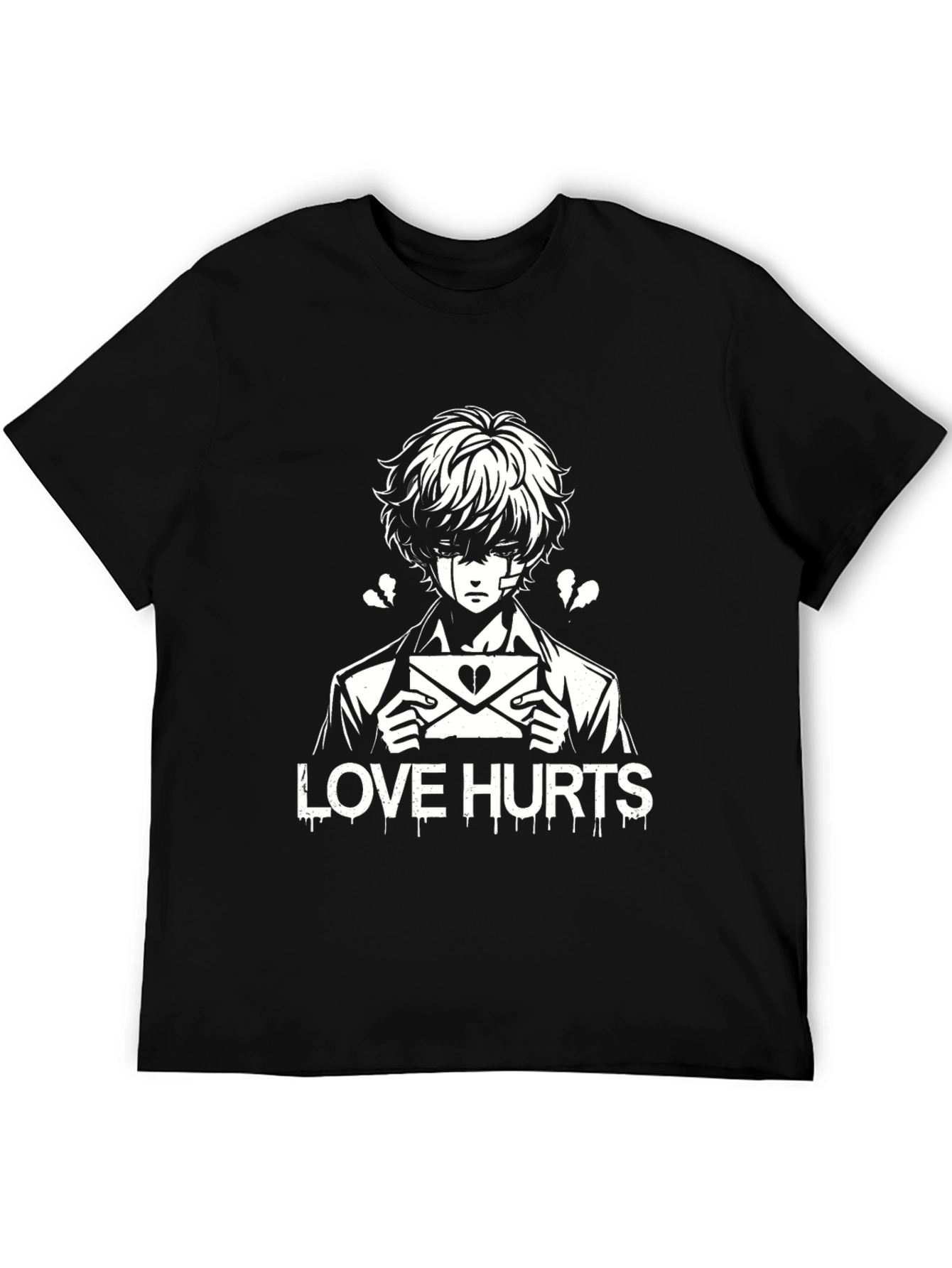 Love Hurts Graphic T-Shirt - Black