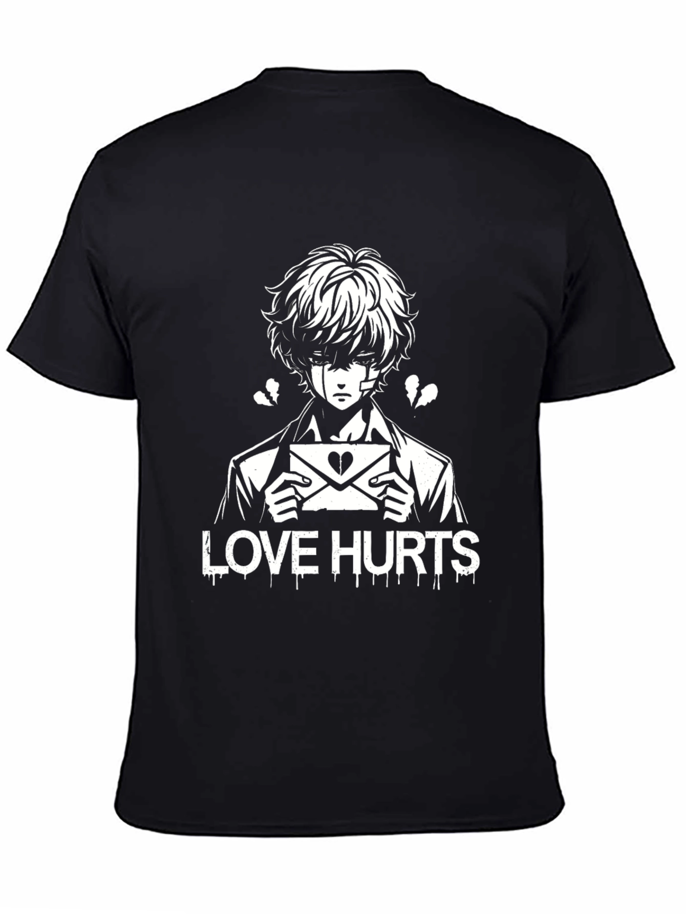 Love Hurts Graphic T-Shirt - Black