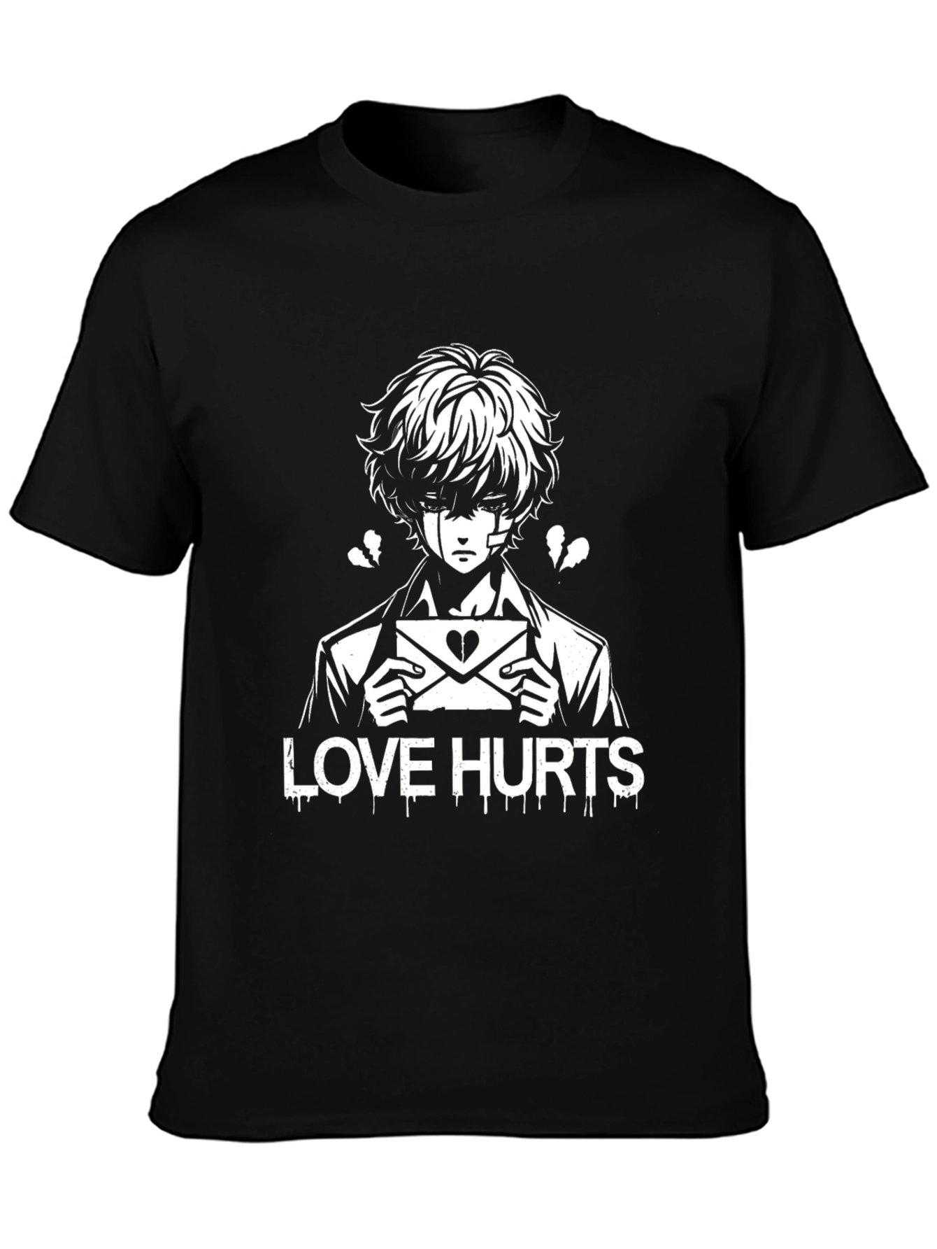 Love Hurts Graphic T-Shirt - Black