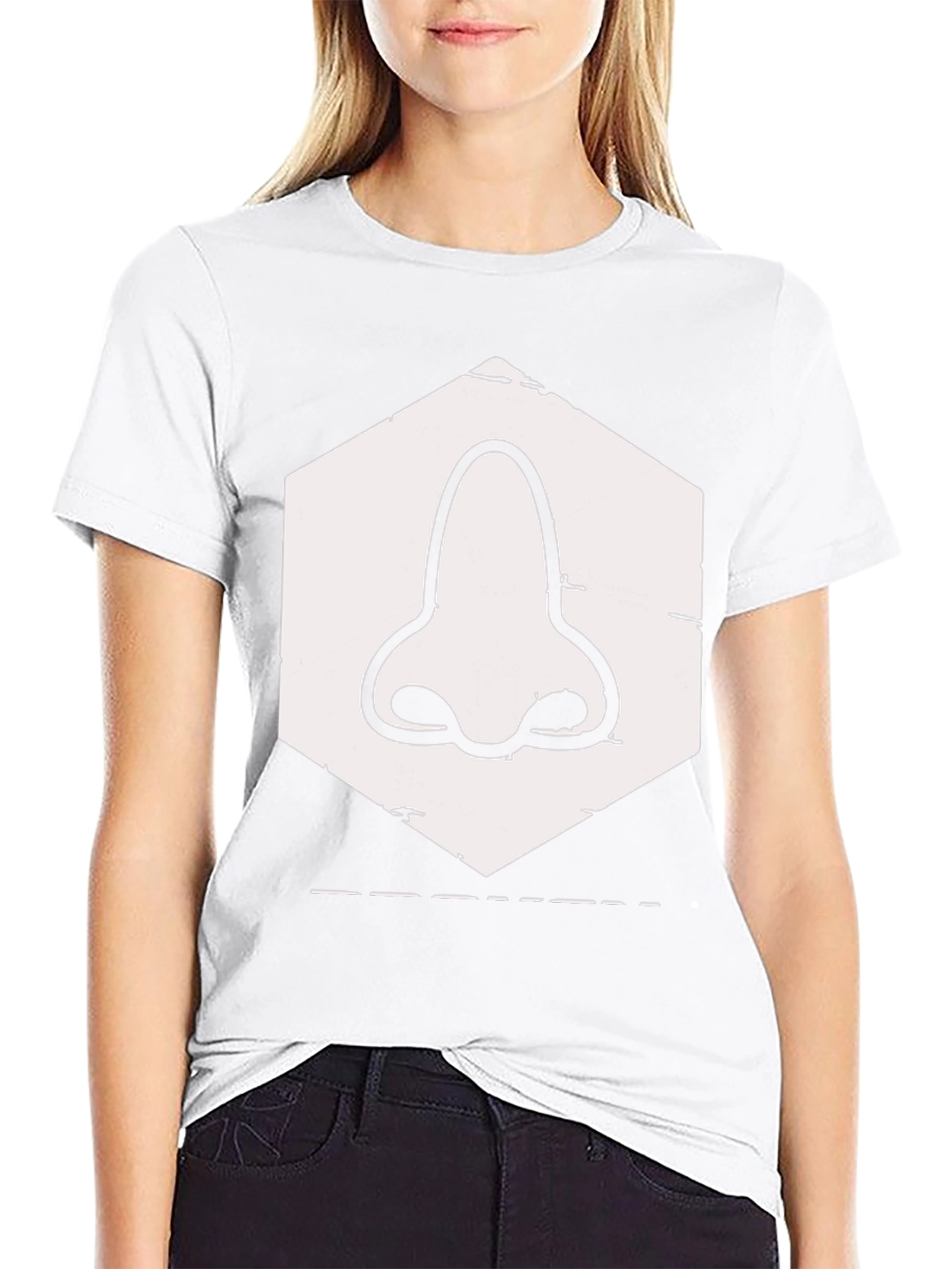 Nose Graphic Tee - Black Cotton T-Shirt