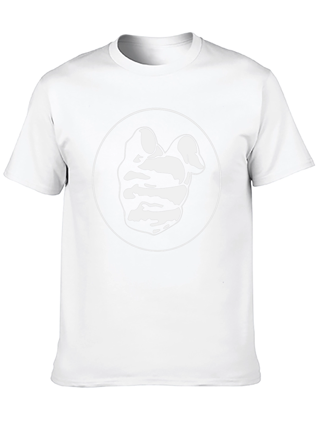Pointing Finger Graphic Tee - Black Cotton Blend
