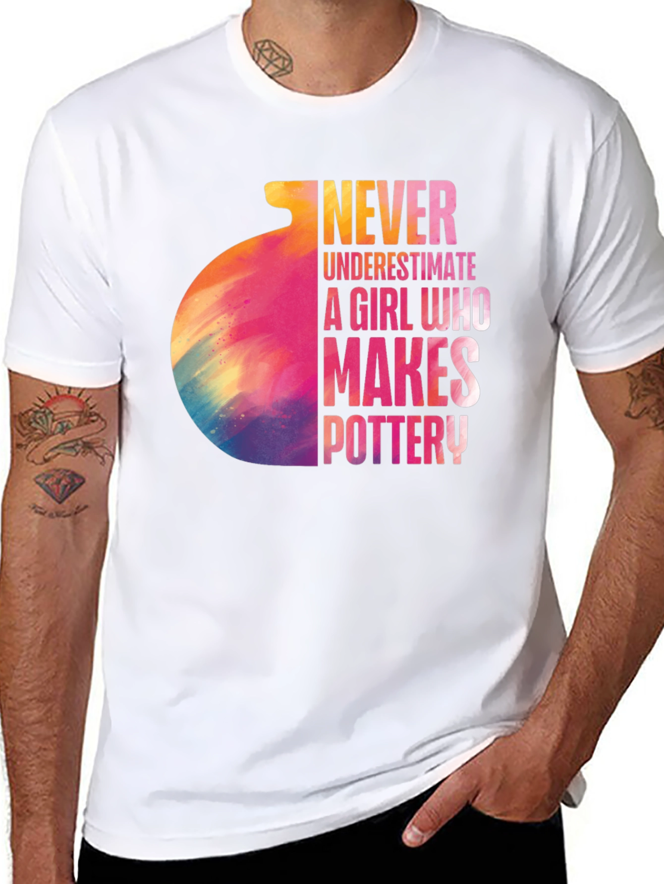 Never Underestimate Pottery Girl T-Shirt