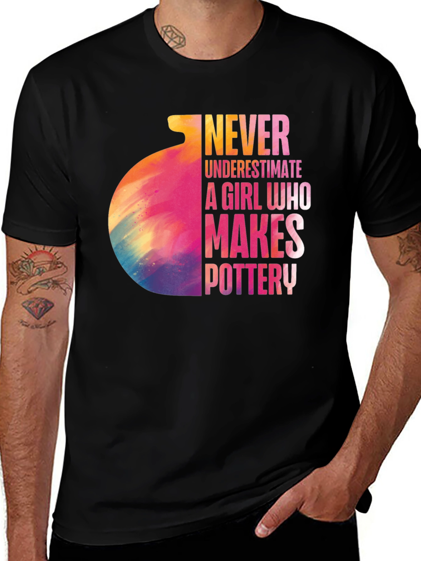 Never Underestimate Pottery Girl T-Shirt