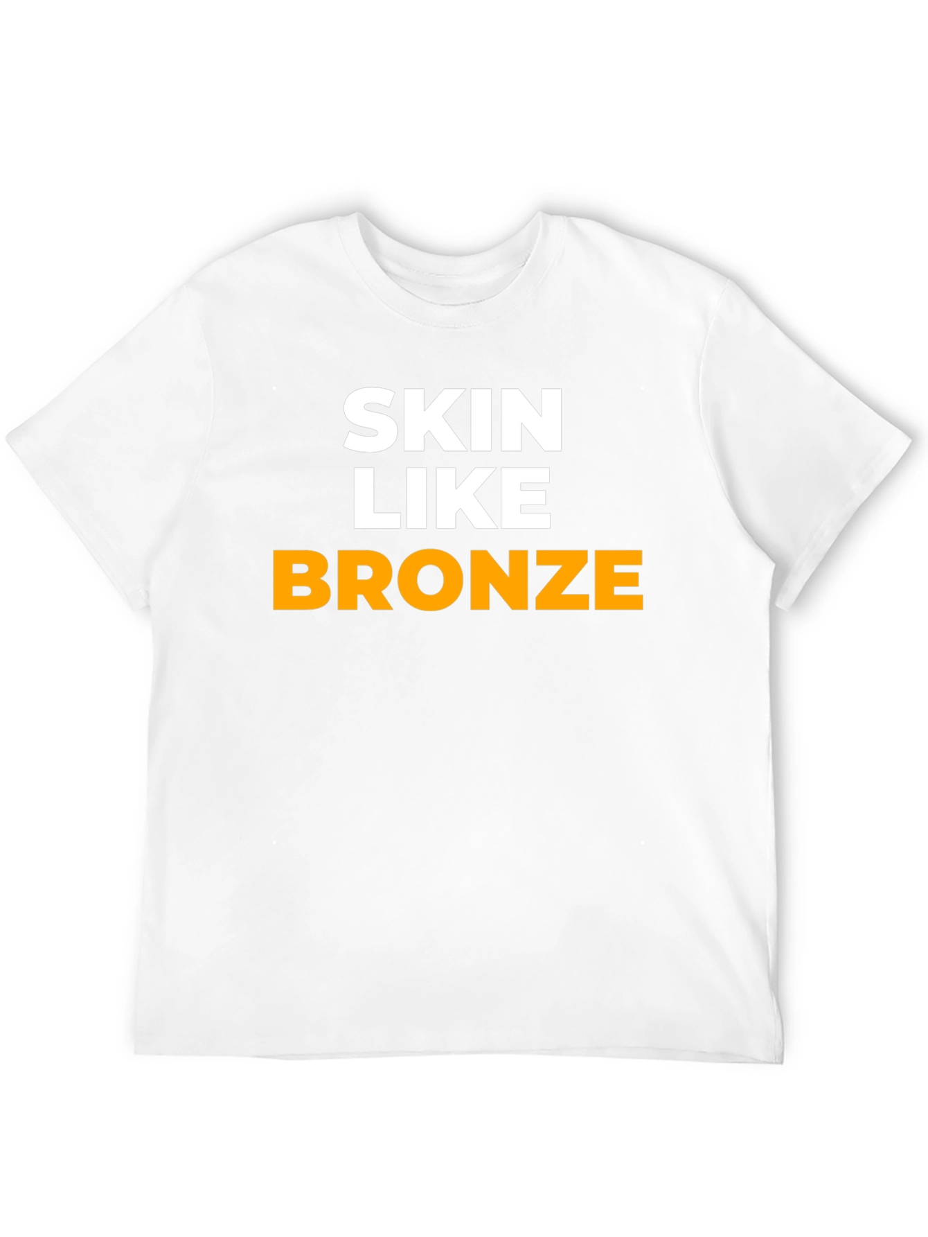 Skin Like Bronze Graphic Tee - Black Cotton T-Shirt