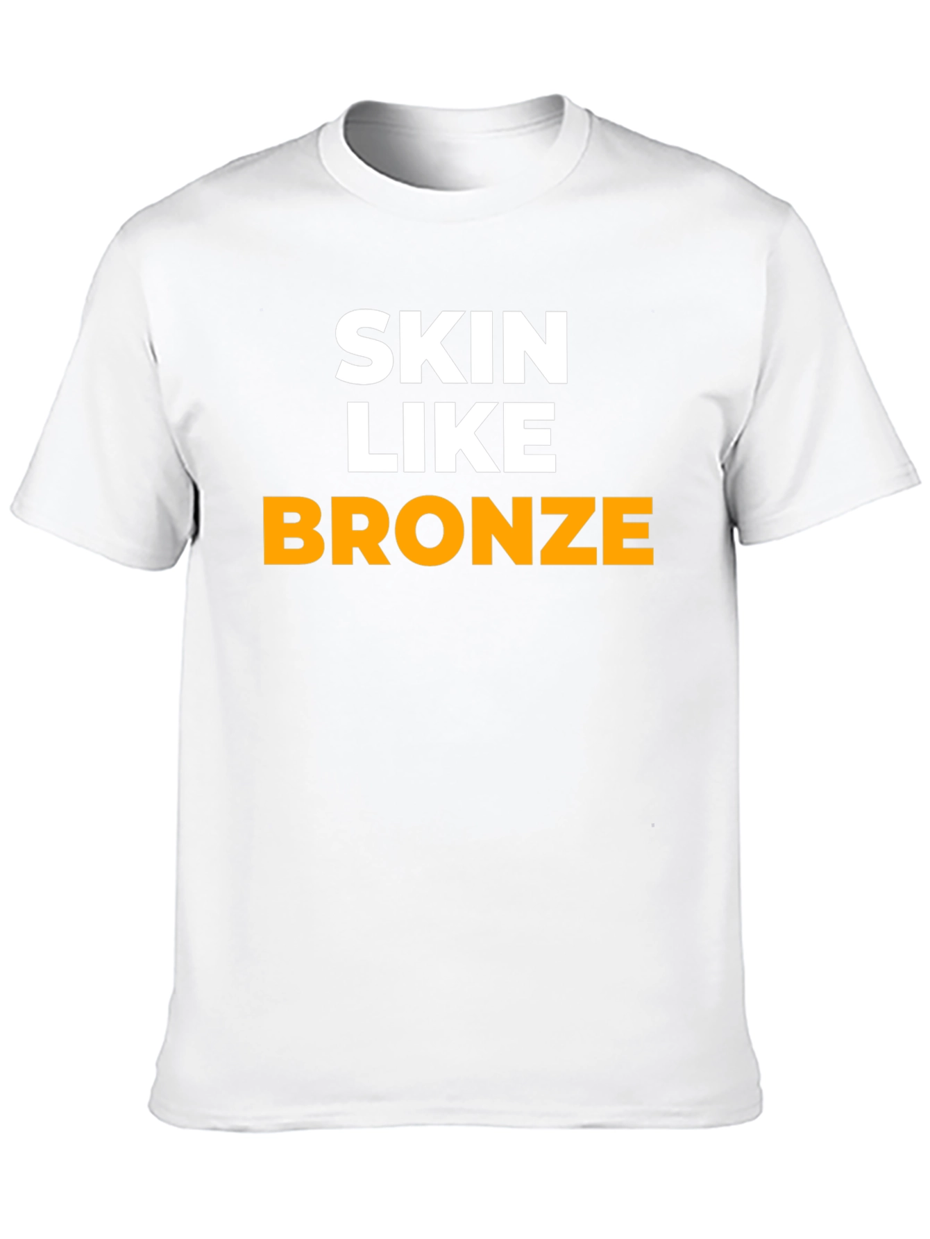 Skin Like Bronze Graphic Tee - Black Cotton T-Shirt