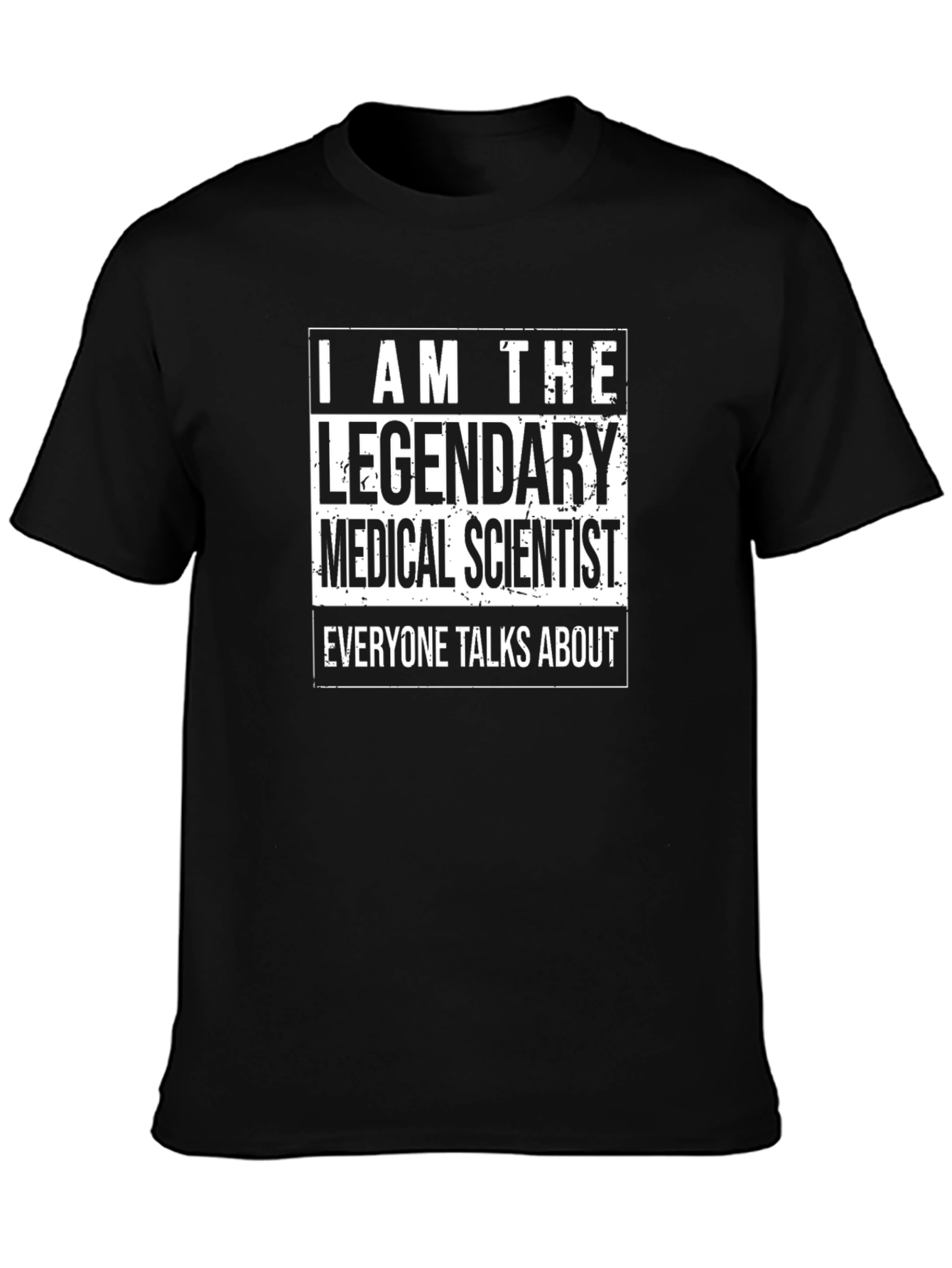 Legendary Medical Scientist Graphic Tee - Black Cotton