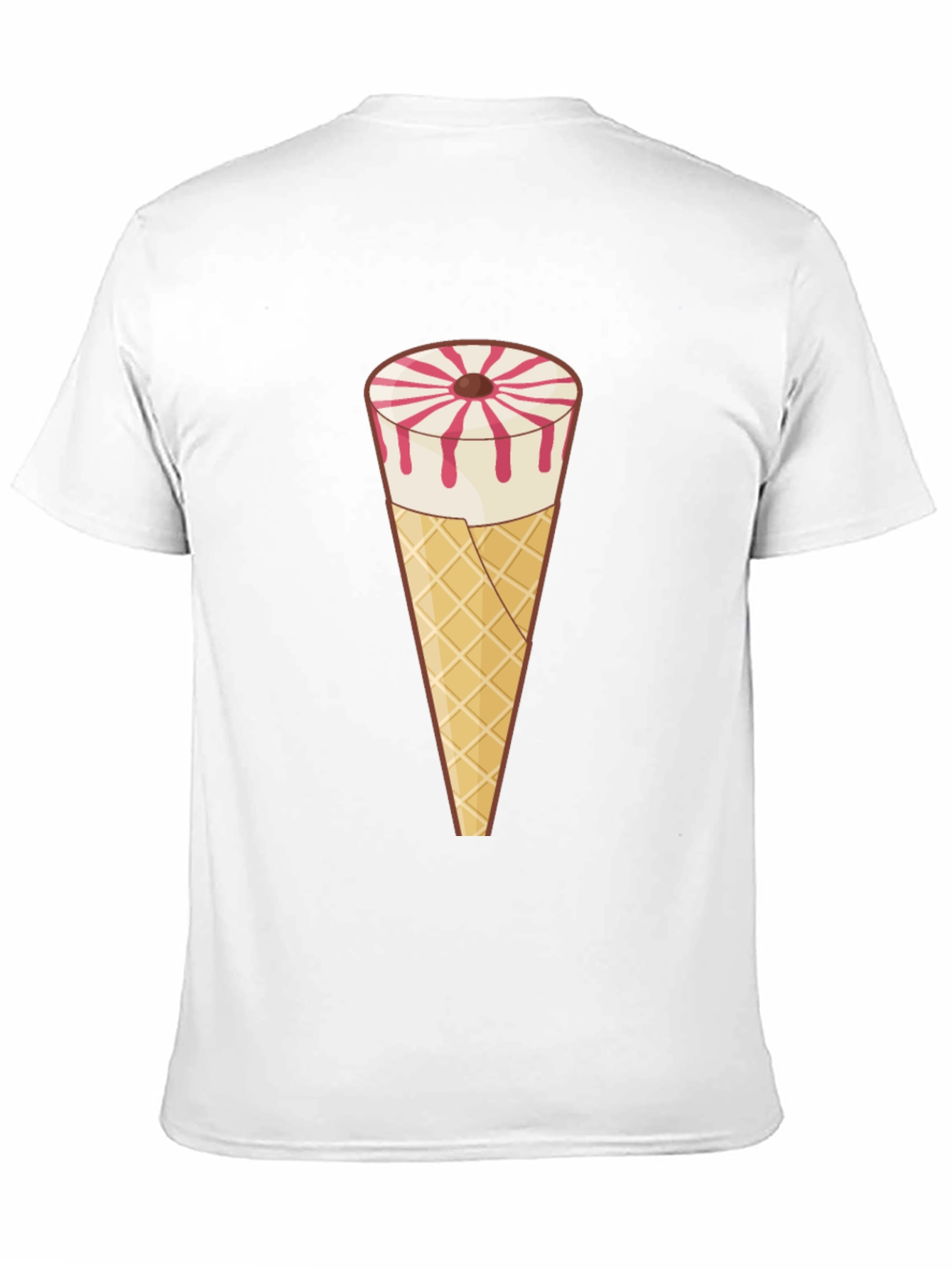 Novelty Ice Cream Cone Graphic Tee - Black