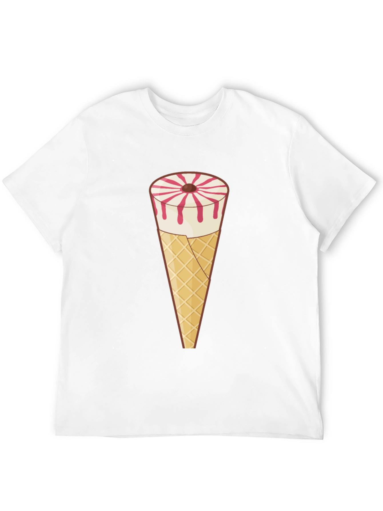 Novelty Ice Cream Cone Graphic Tee - Black