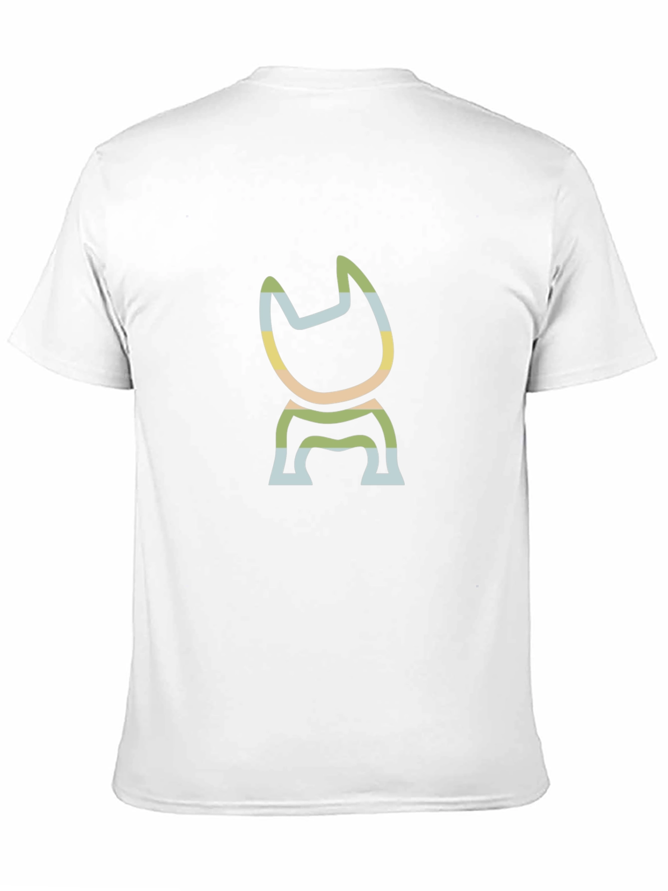 Modern Cat Graphic Tee - Soft Black Cotton Blend