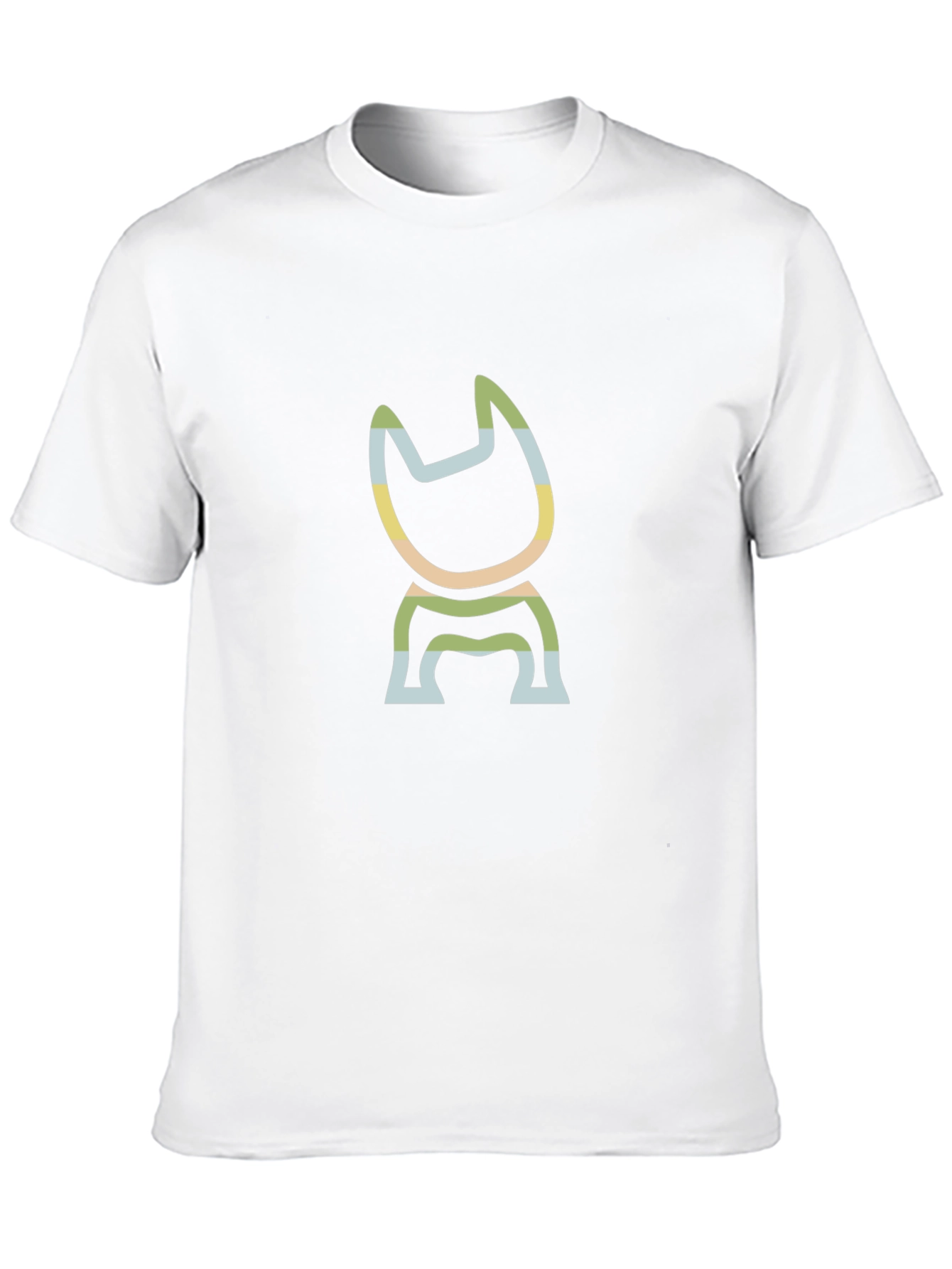 Modern Cat Graphic Tee - Soft Black Cotton Blend