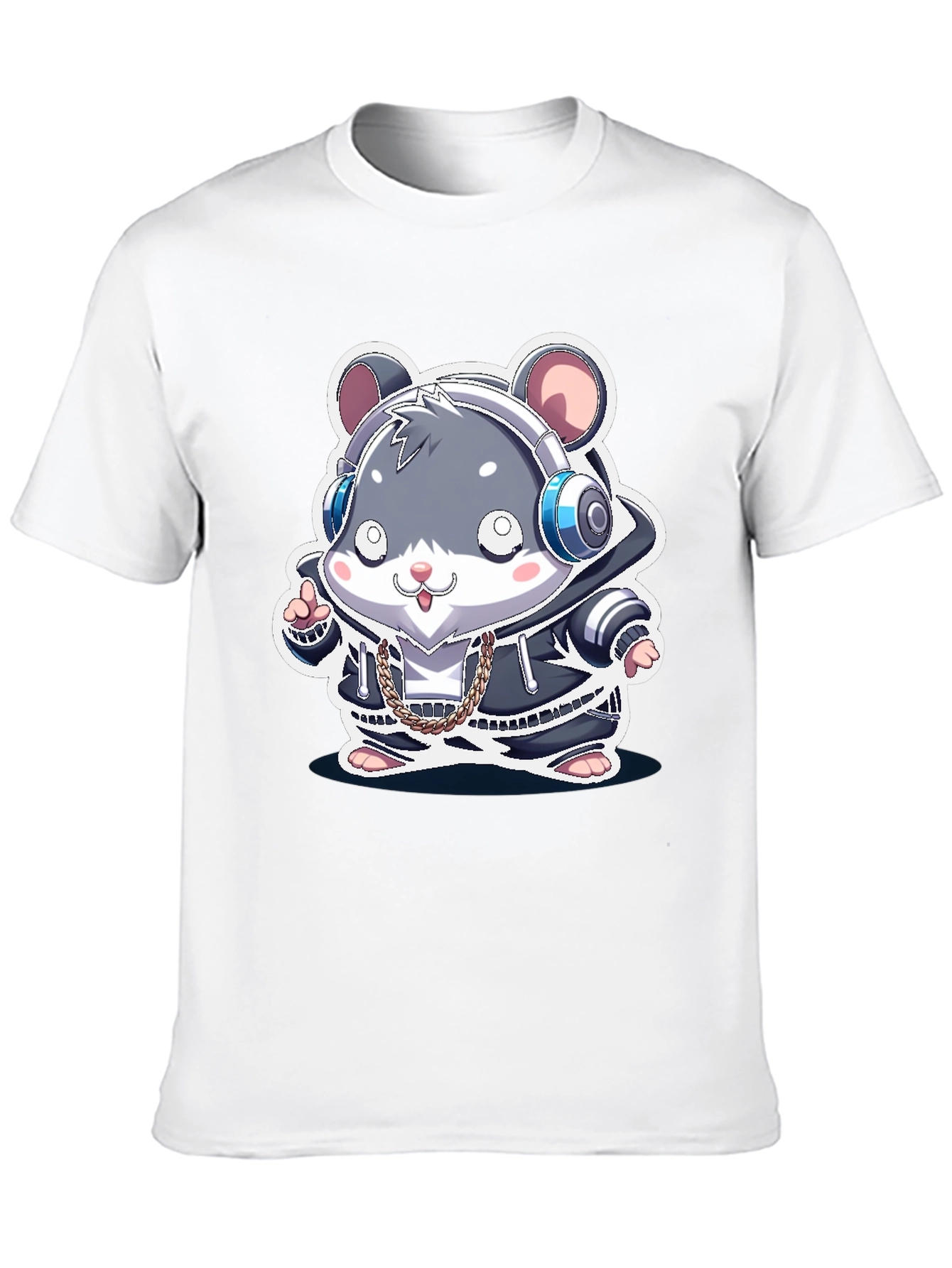 Cute Hamster DJ Graphic Tee