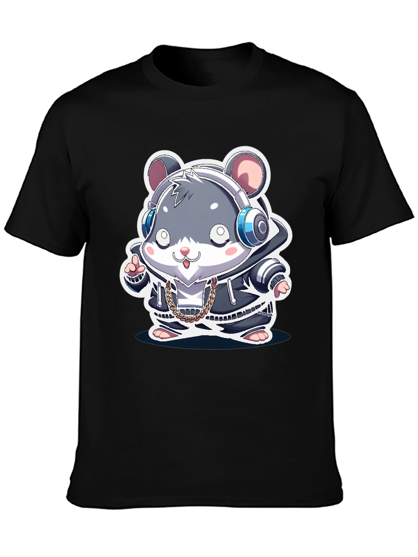 Cute Hamster DJ Graphic Tee