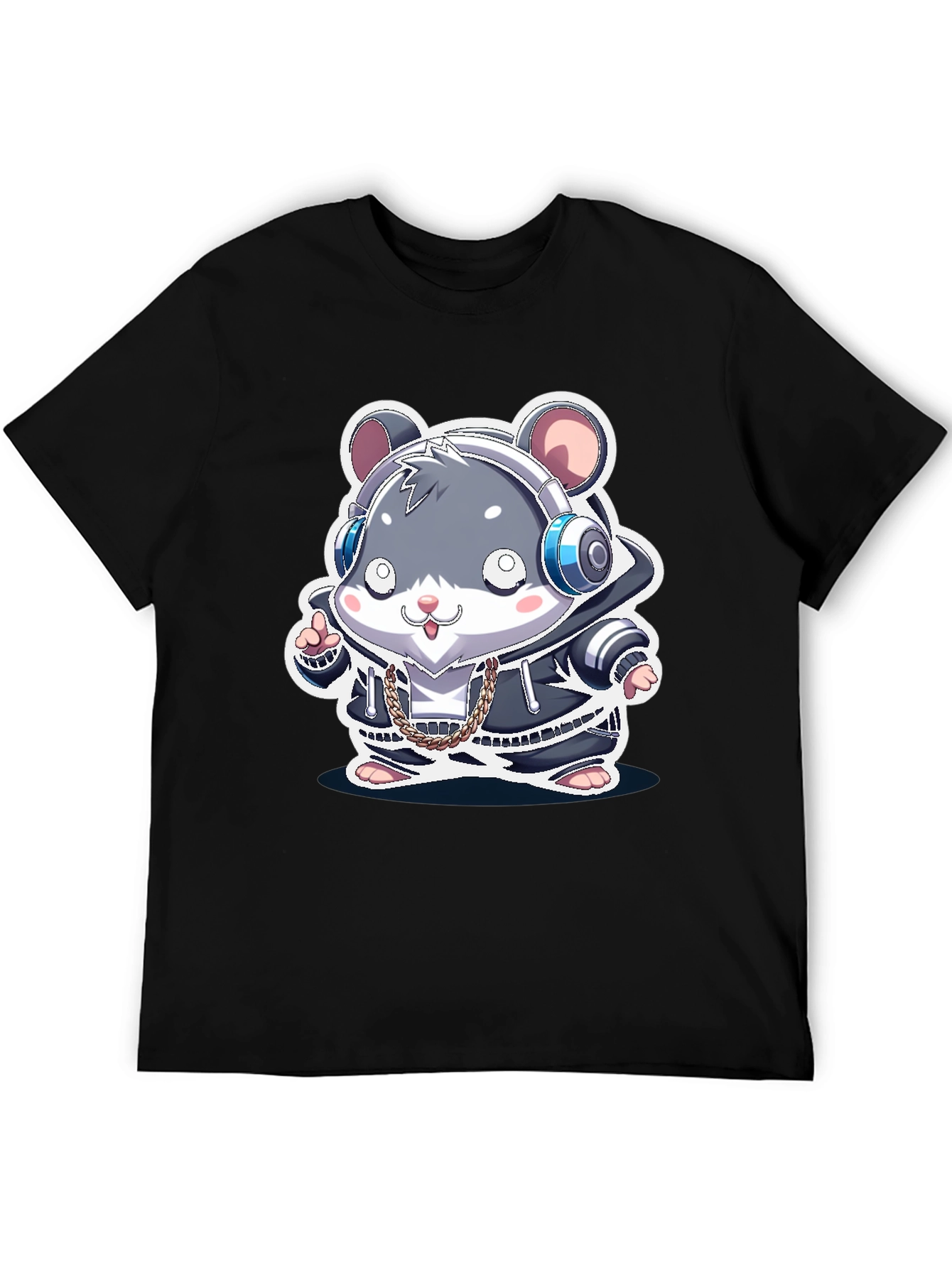 Cute Hamster DJ Graphic Tee