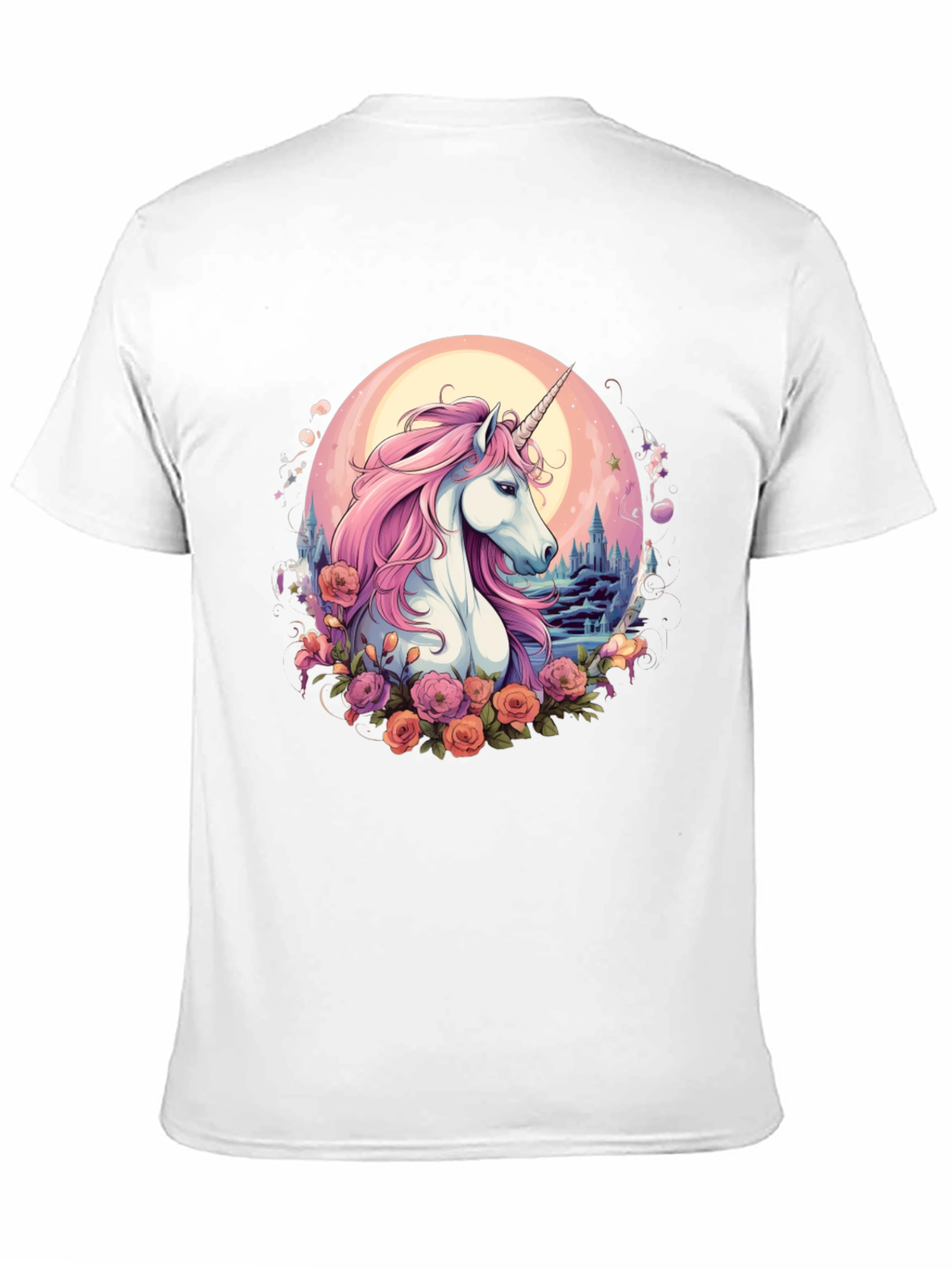 Unicorn Floral Graphic T-Shirt