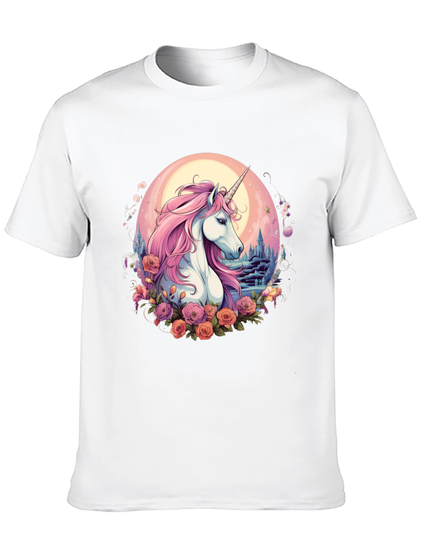 Unicorn Floral Graphic T-Shirt