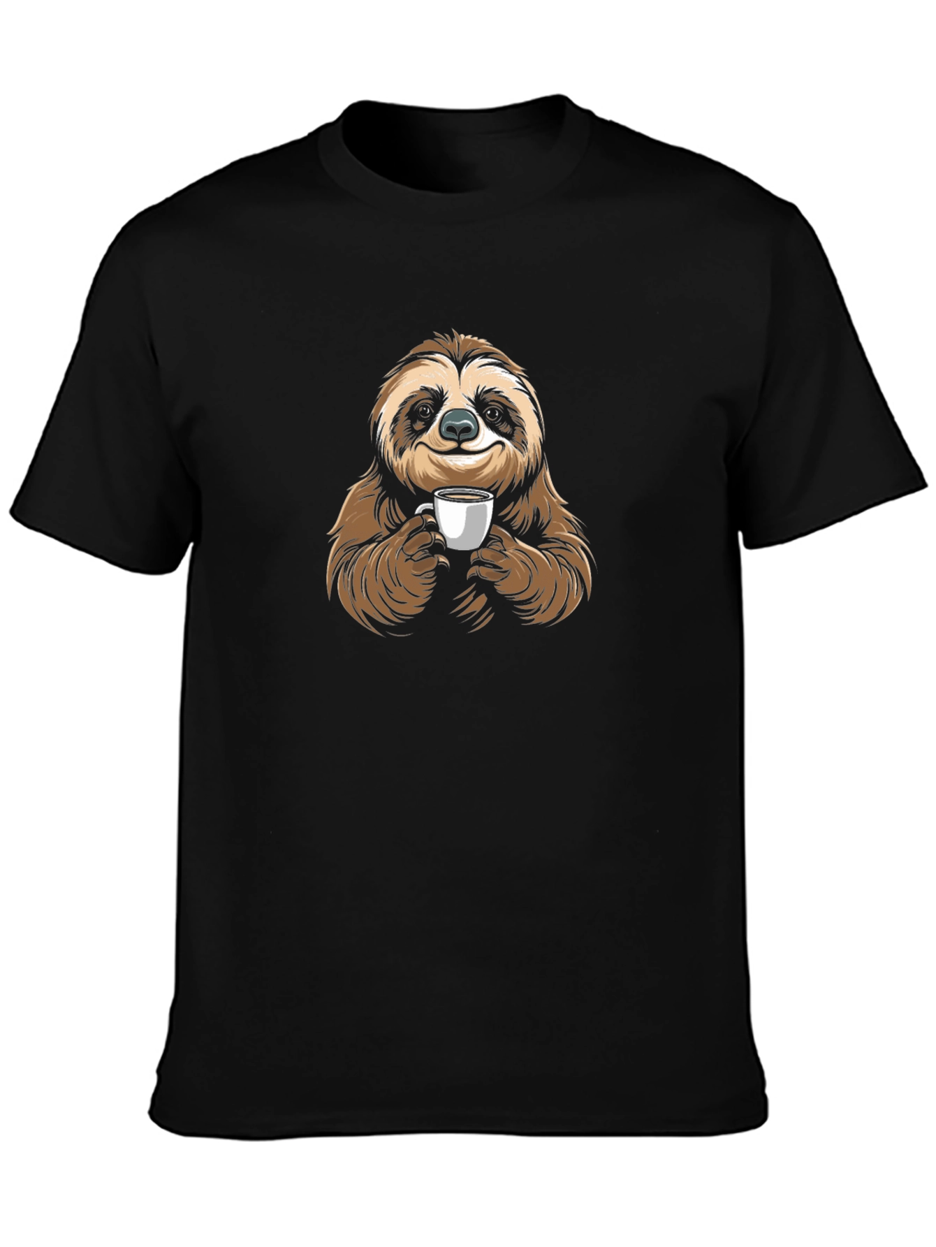 Sloth Coffee Lover Graphic T-Shirt