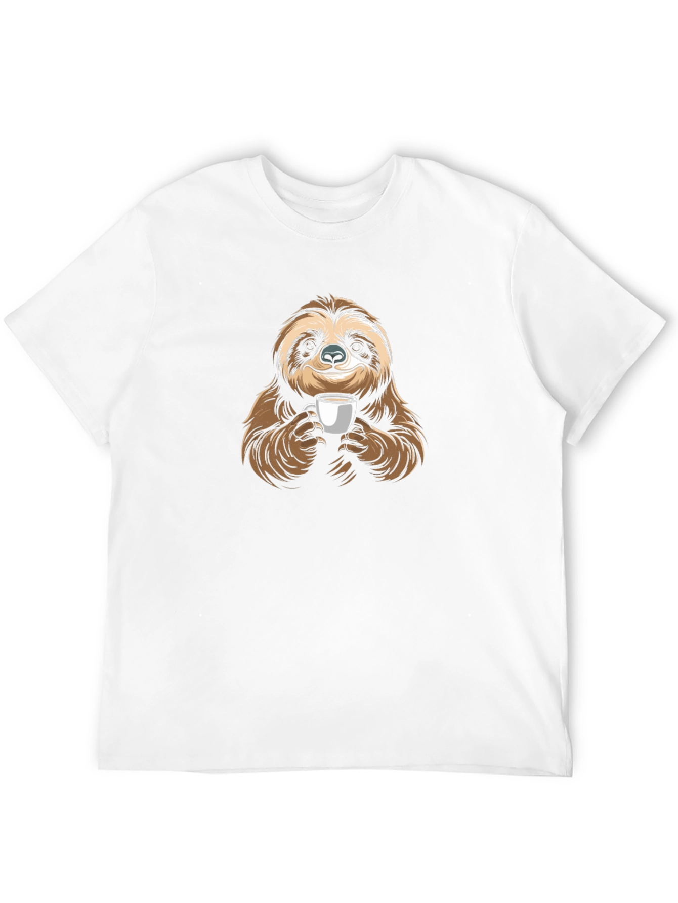 Sloth Coffee Lover Graphic T-Shirt