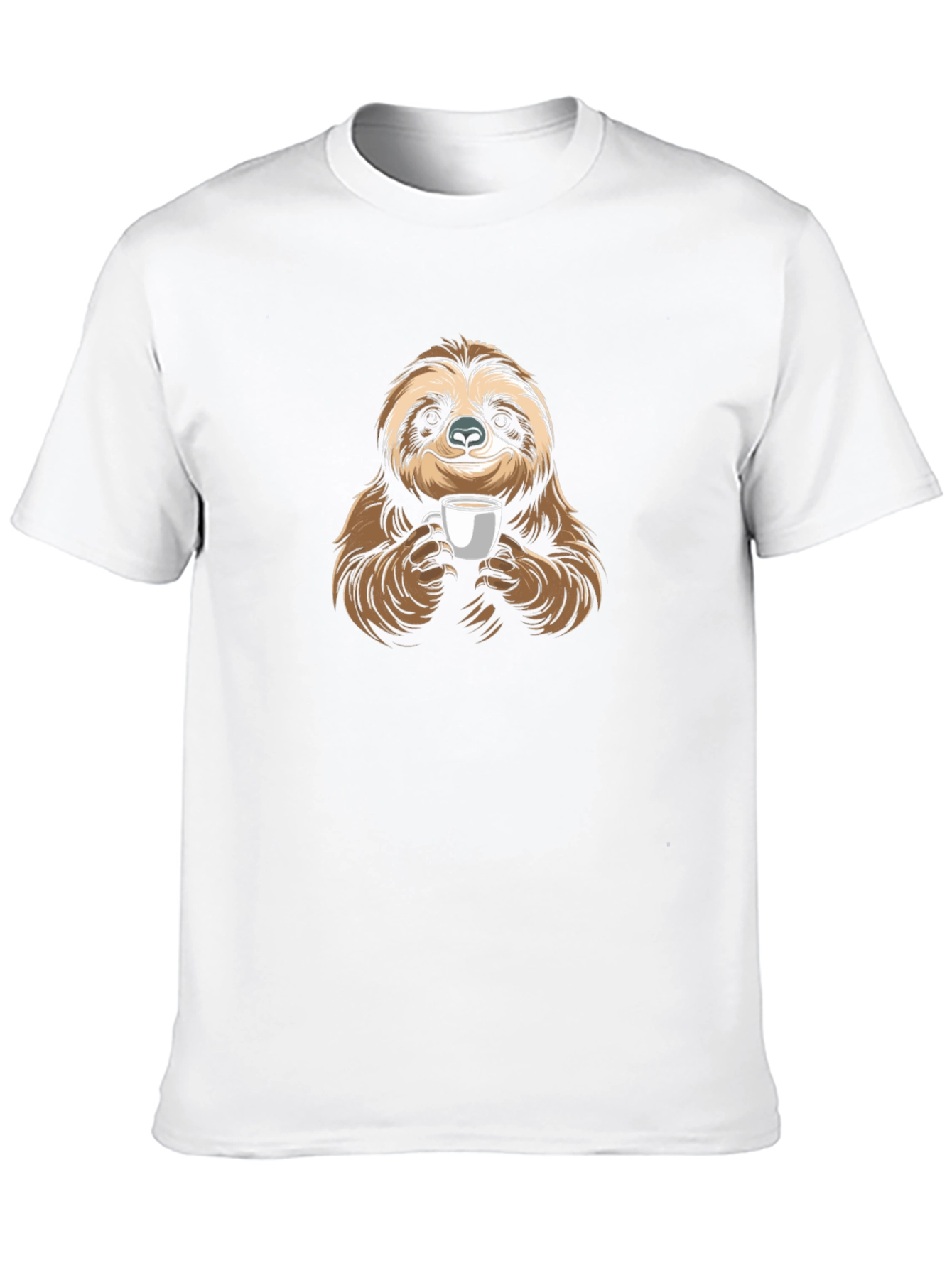 Sloth Coffee Lover Graphic T-Shirt