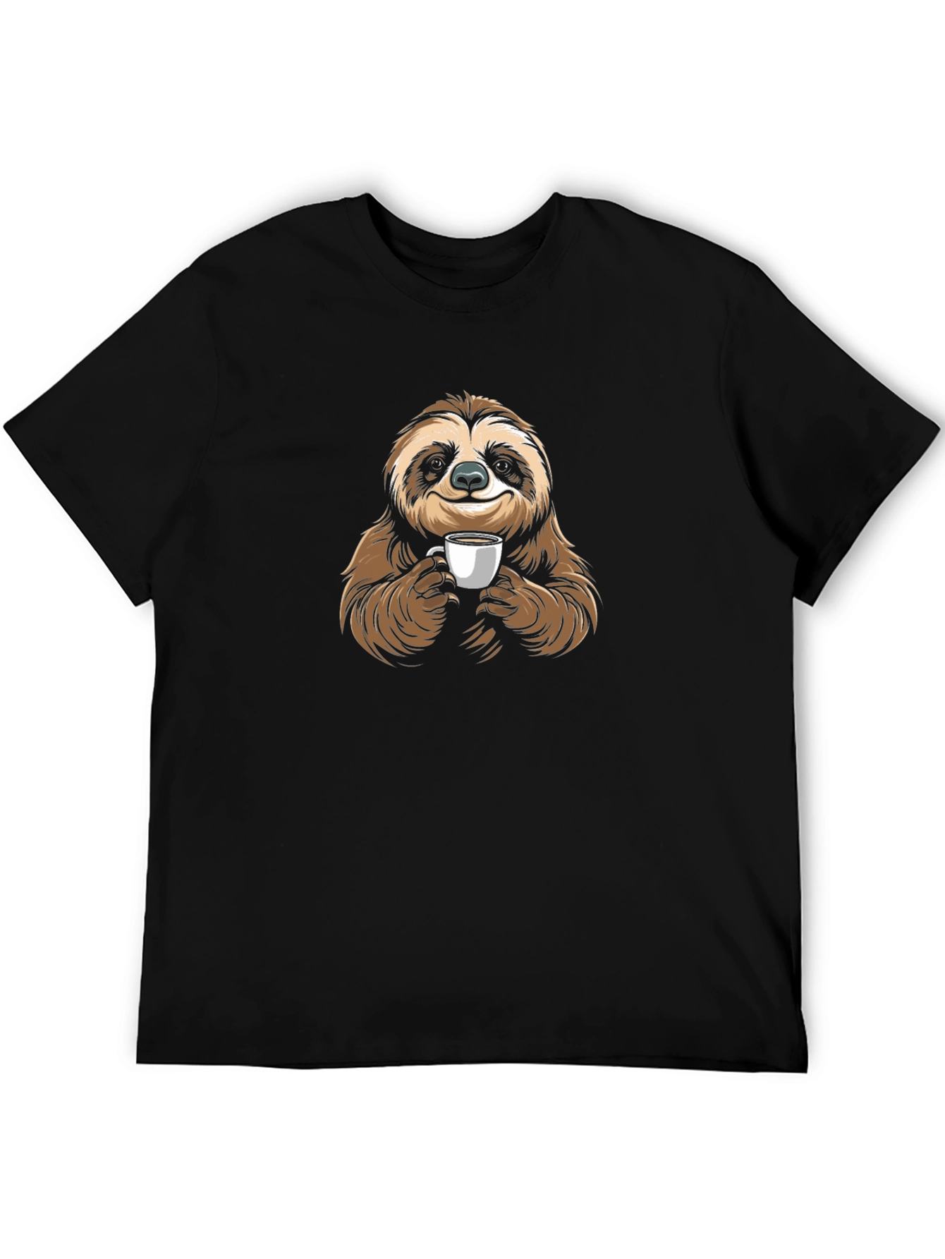 Sloth Coffee Lover Graphic T-Shirt