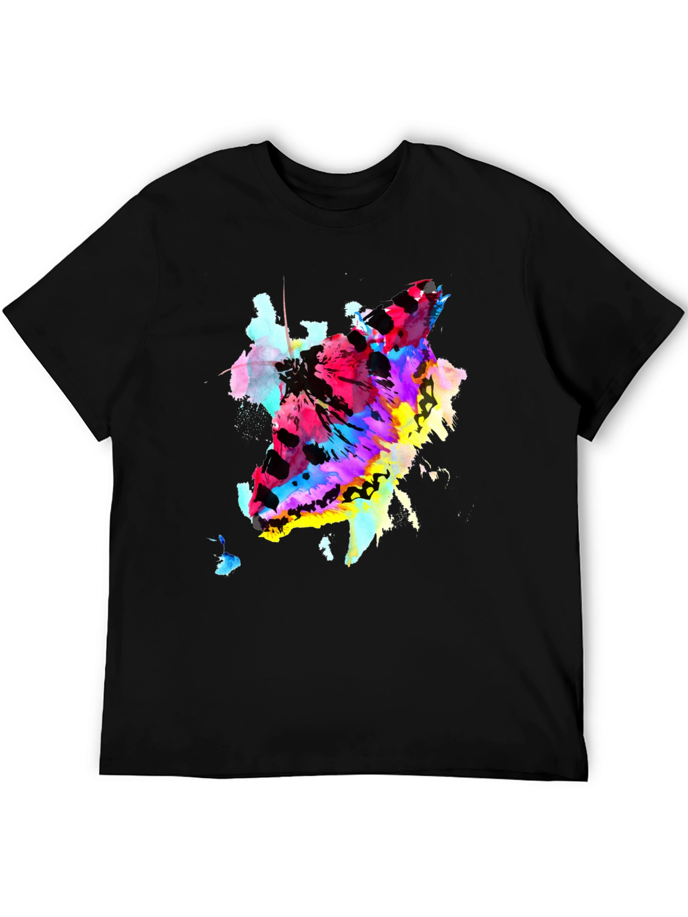 Abstract Butterfly Graphic Print Crew Neck T-Shirt